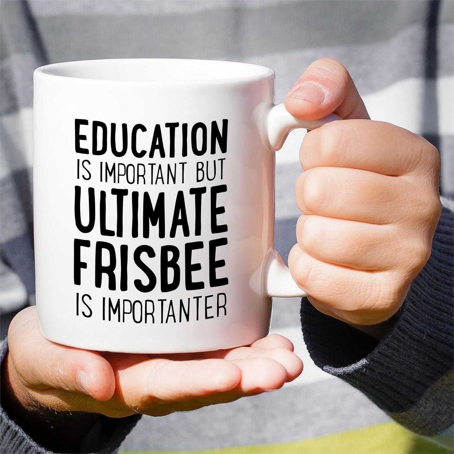 Taza de Cerámica 11 Oz Retreez para Jugadores de Frisbee