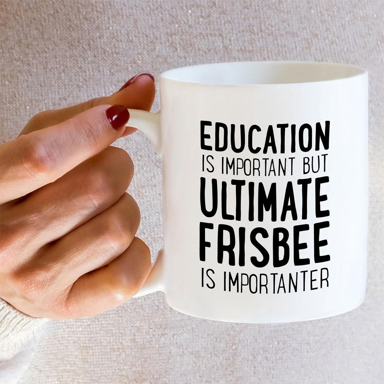 Taza de Cerámica 11 Oz Retreez para Jugadores de Frisbee