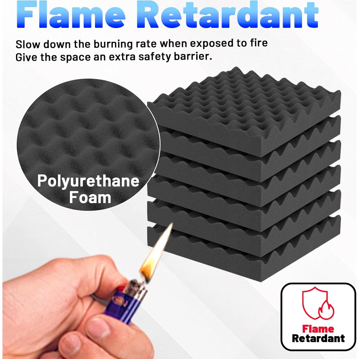 Paneles Acústicos Focusound 52 Pack 1"x1" para Aislamiento Sonoro