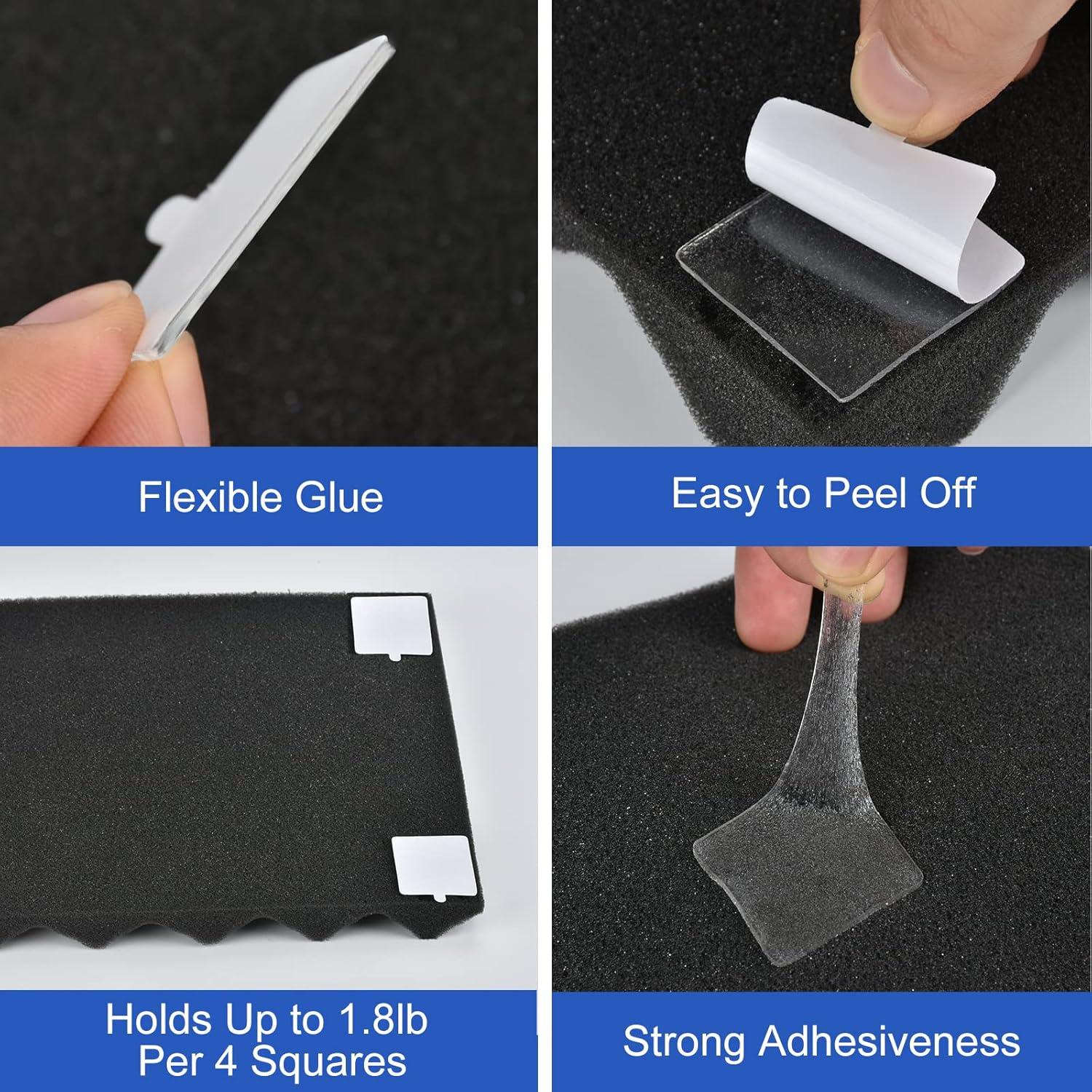 Cinta Doble Cara Hasefam 120 Pcs 35x35mm Adhesivo Fuerte