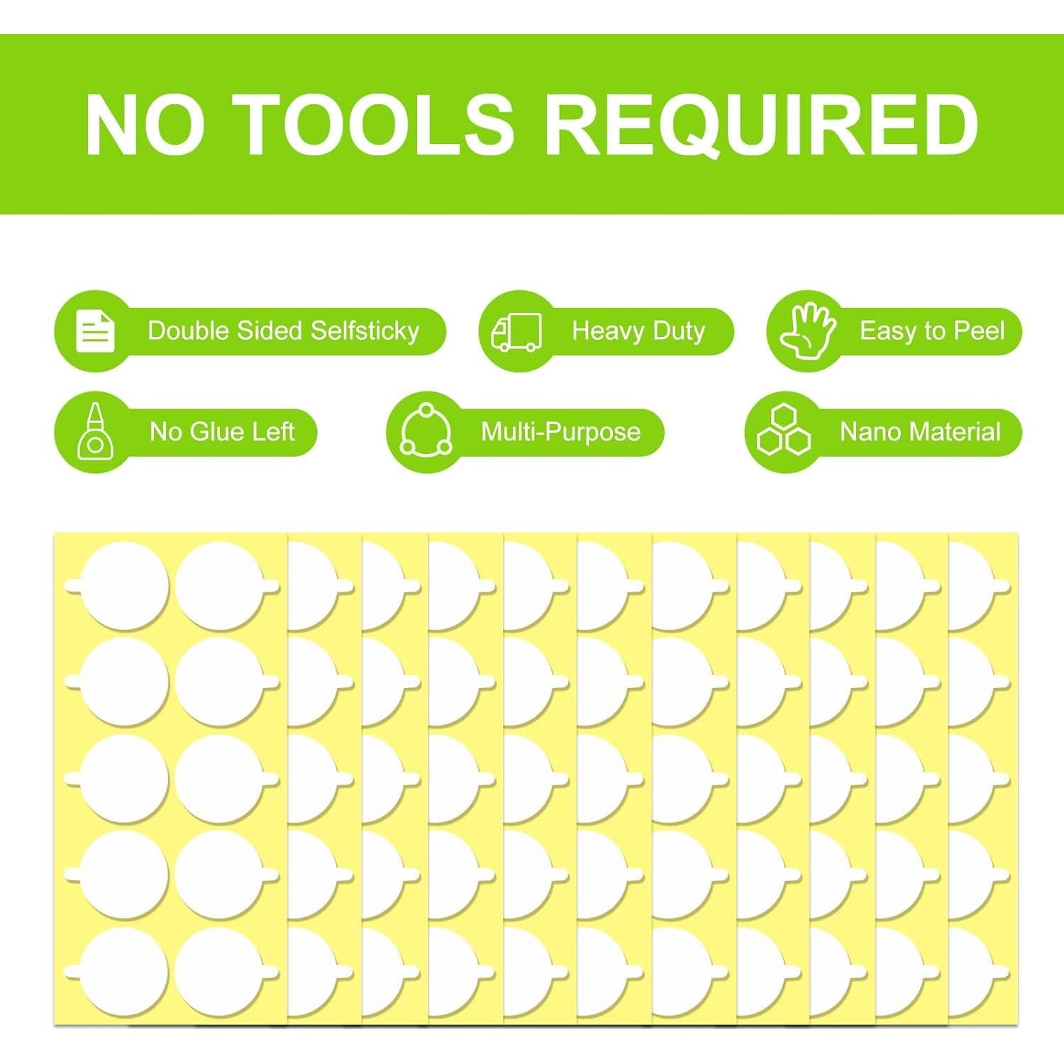 Cinta Doble Cara Adhesiva ERAESYAT 500 Pcs 25mm para Paneles Acústicos