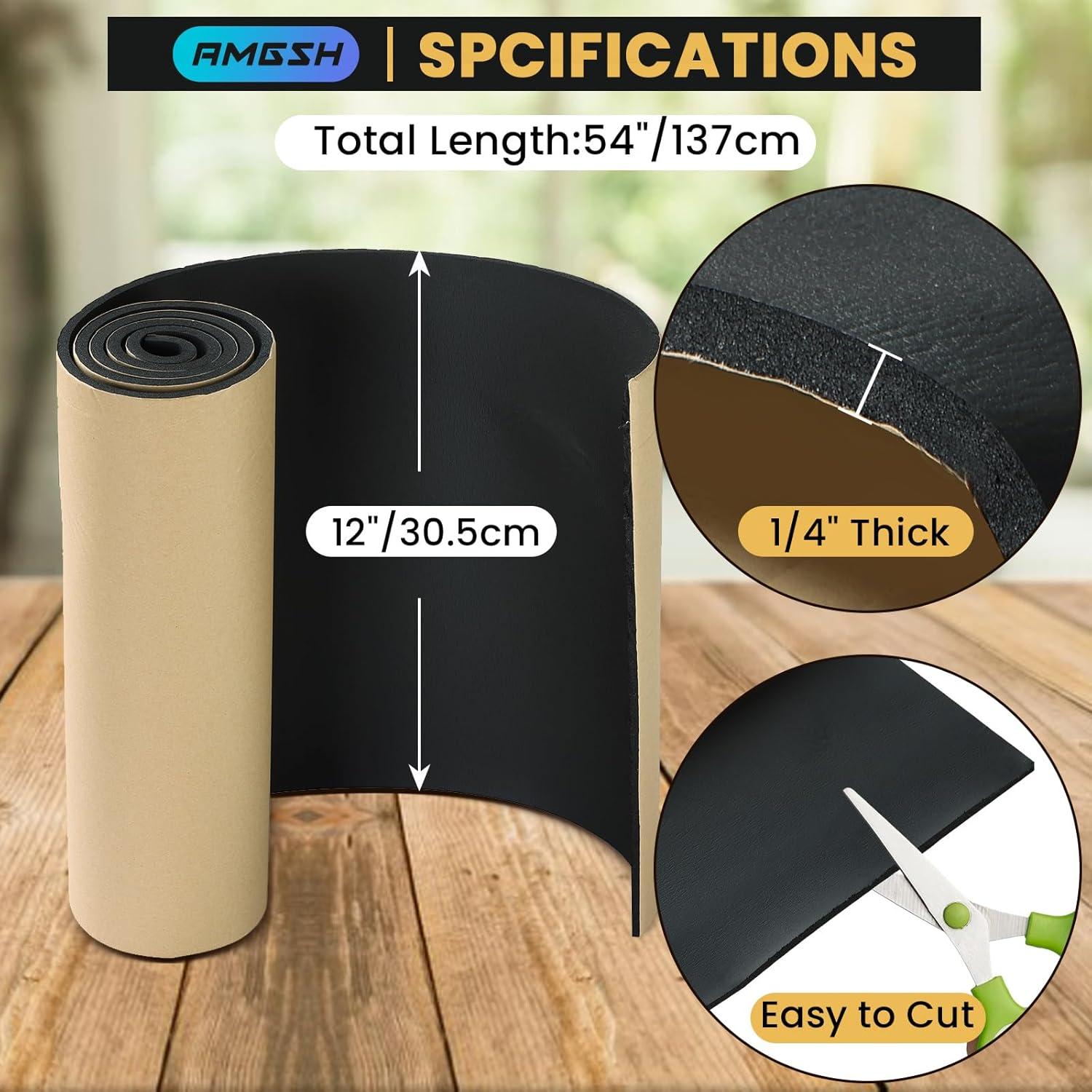 Esponja de Neopreno AMGSH 0.64 cm x 30.48 cm x 137.16 cm