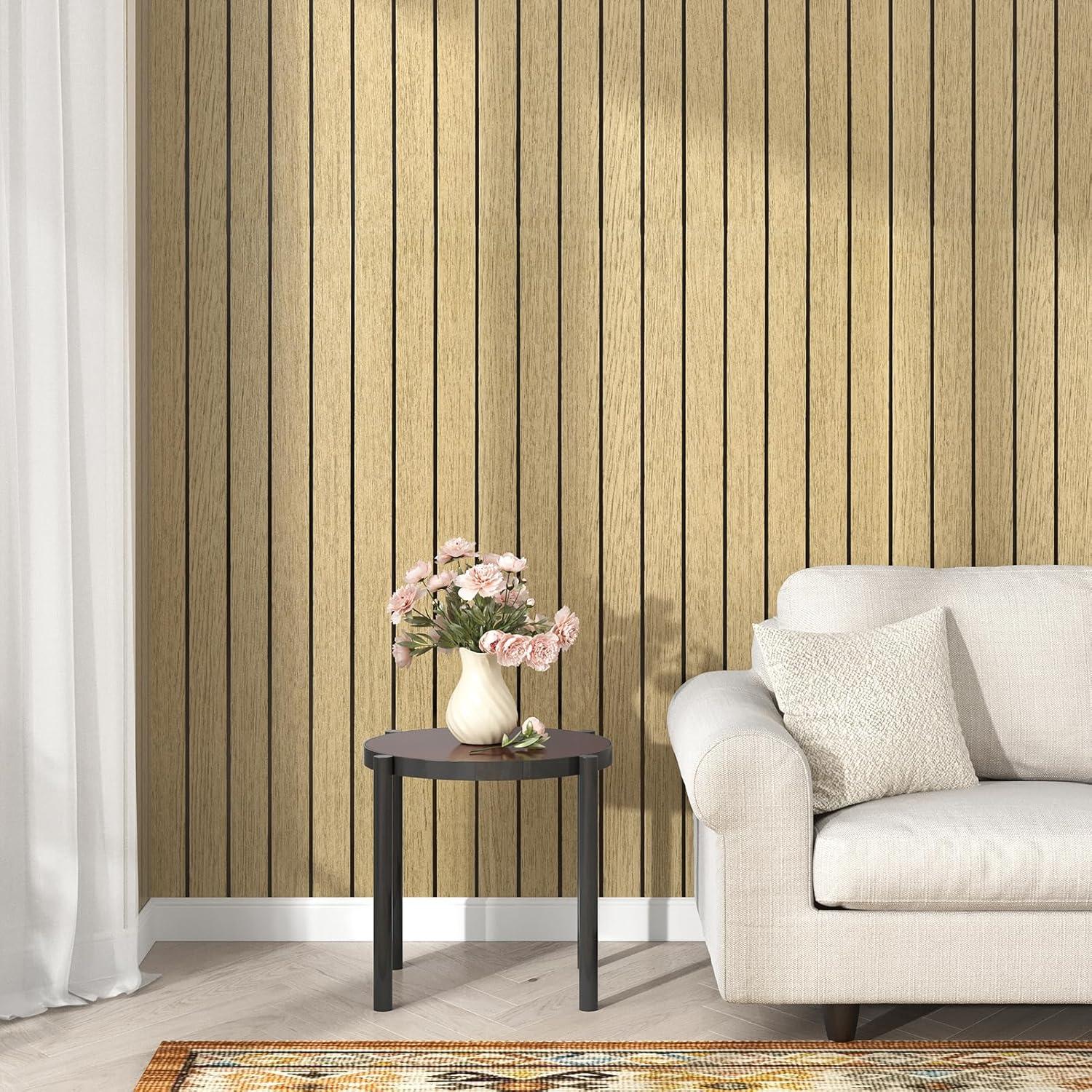 Paneles de Pared 3D Wallercity de Madera Marrón 29.7x500cm