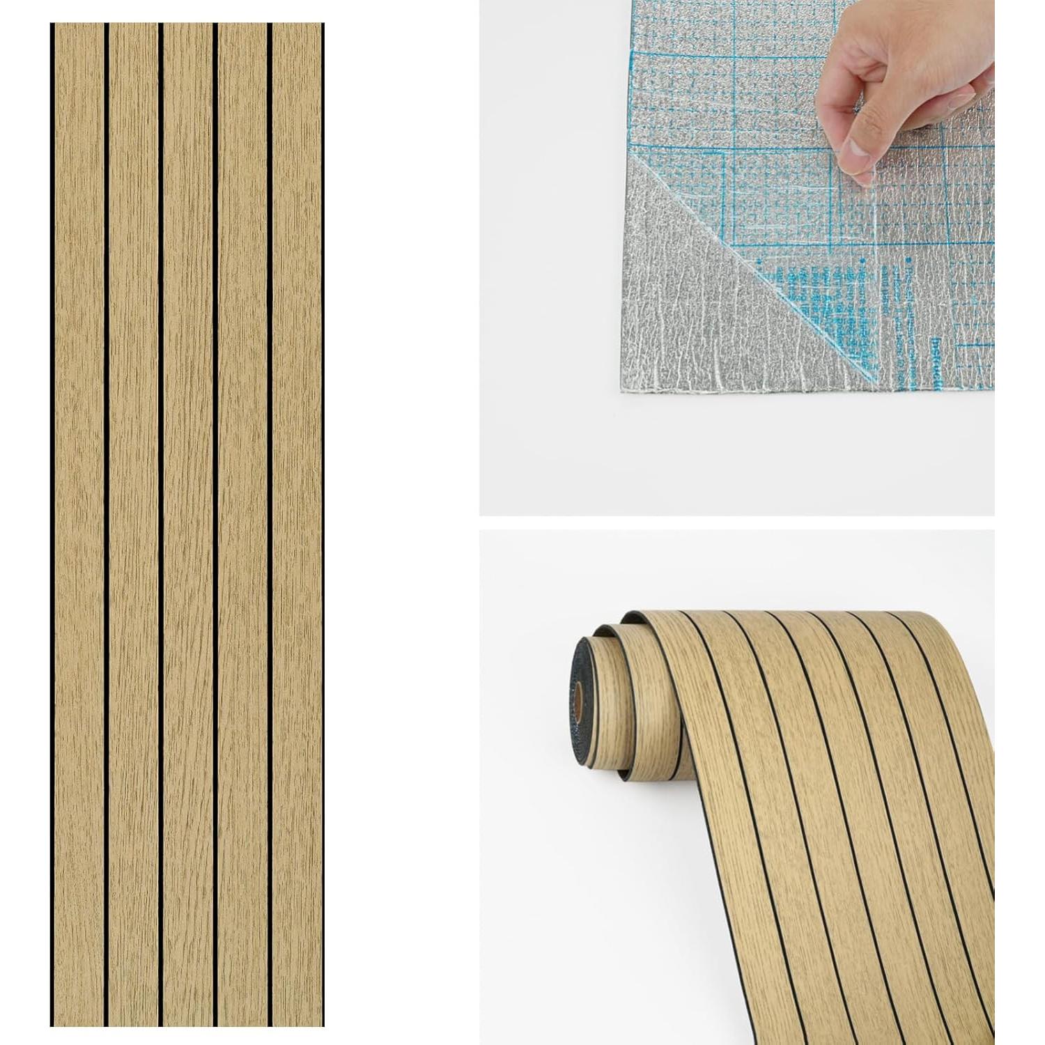 Paneles de Pared 3D Wallercity de Madera Marrón 29.7x500cm