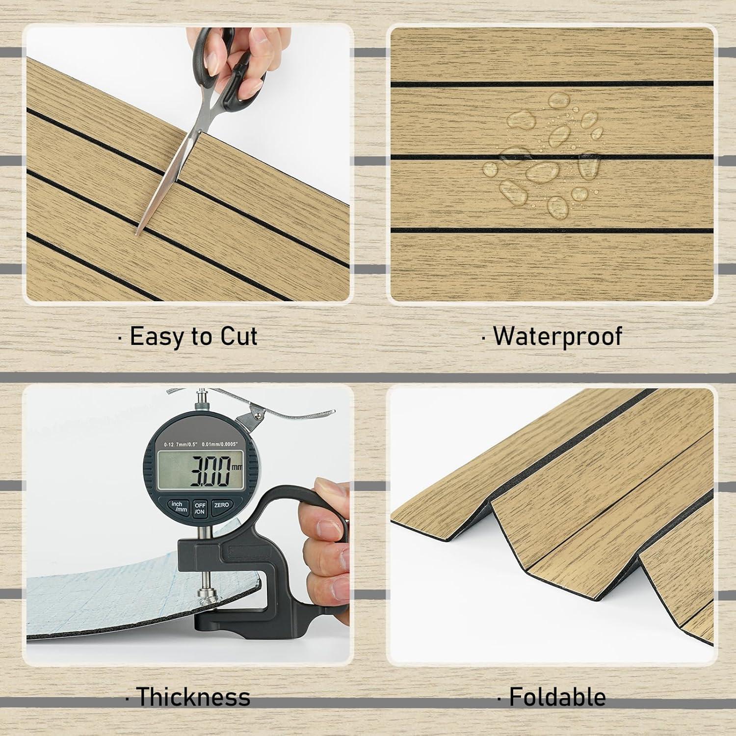 Paneles de Pared 3D Wallercity de Madera Marrón 29.7x500cm