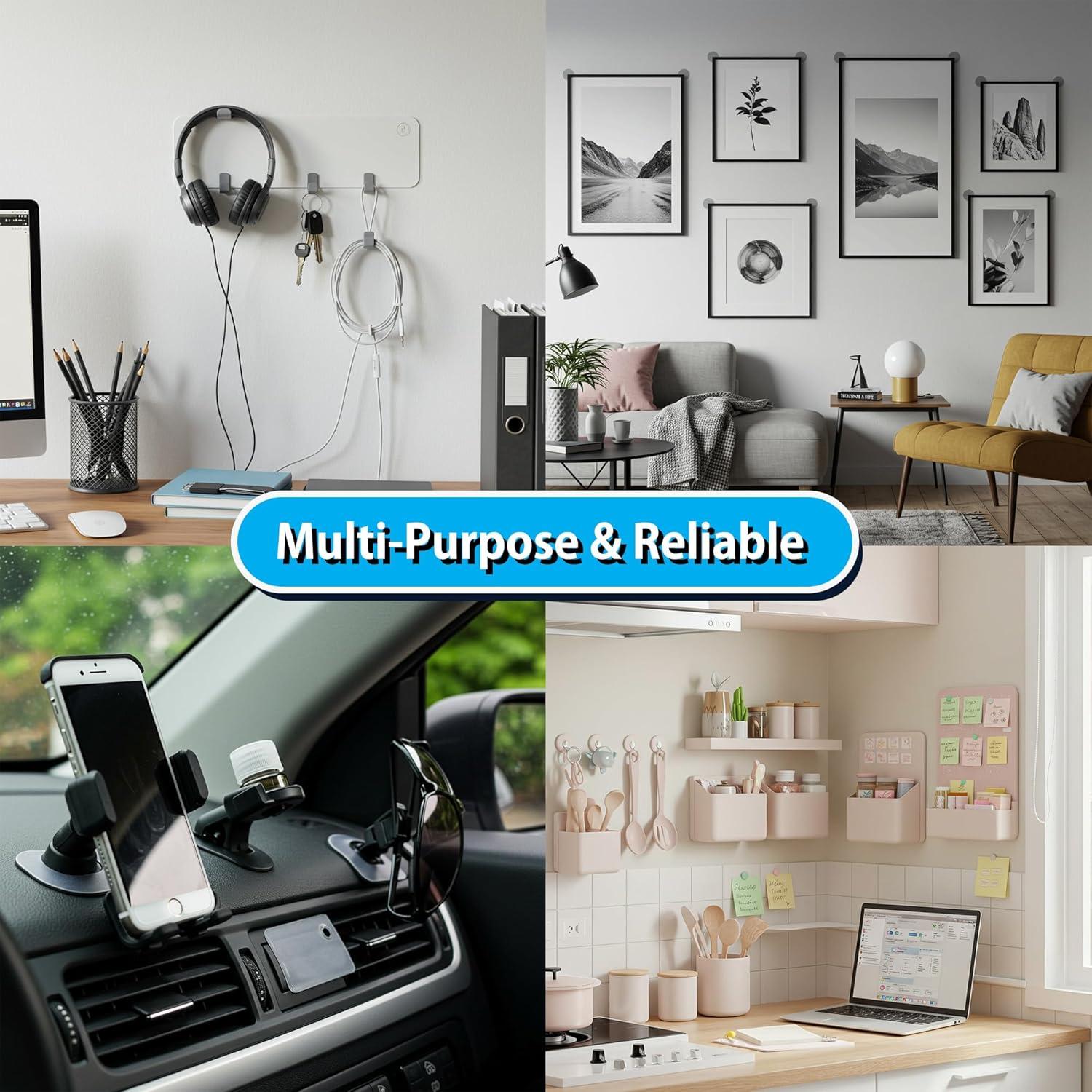 300 Cintas Adhesivas Doble Cara Mini Oreja Foroomaco 3x3cm