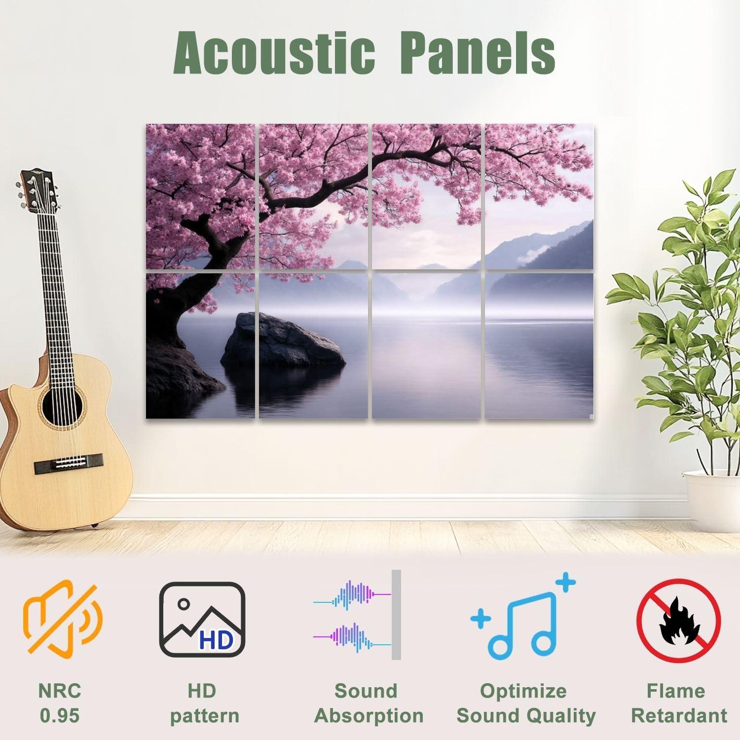 Paquete de 8 Paneles Acústicos Art 122x81cm Decorativos