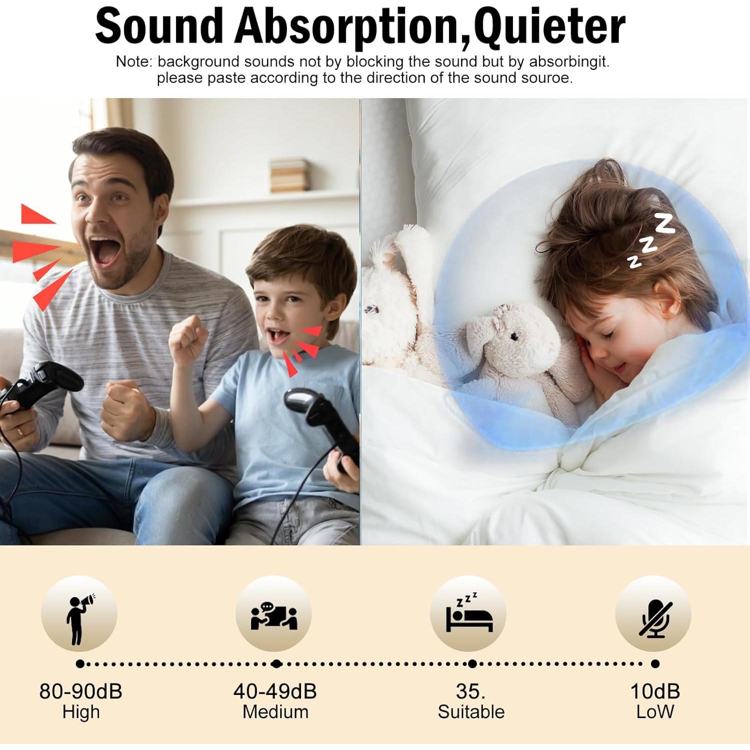 Paquete de 12 Paneles Acústicos Autoadhesivos Xisono 30x30 cm