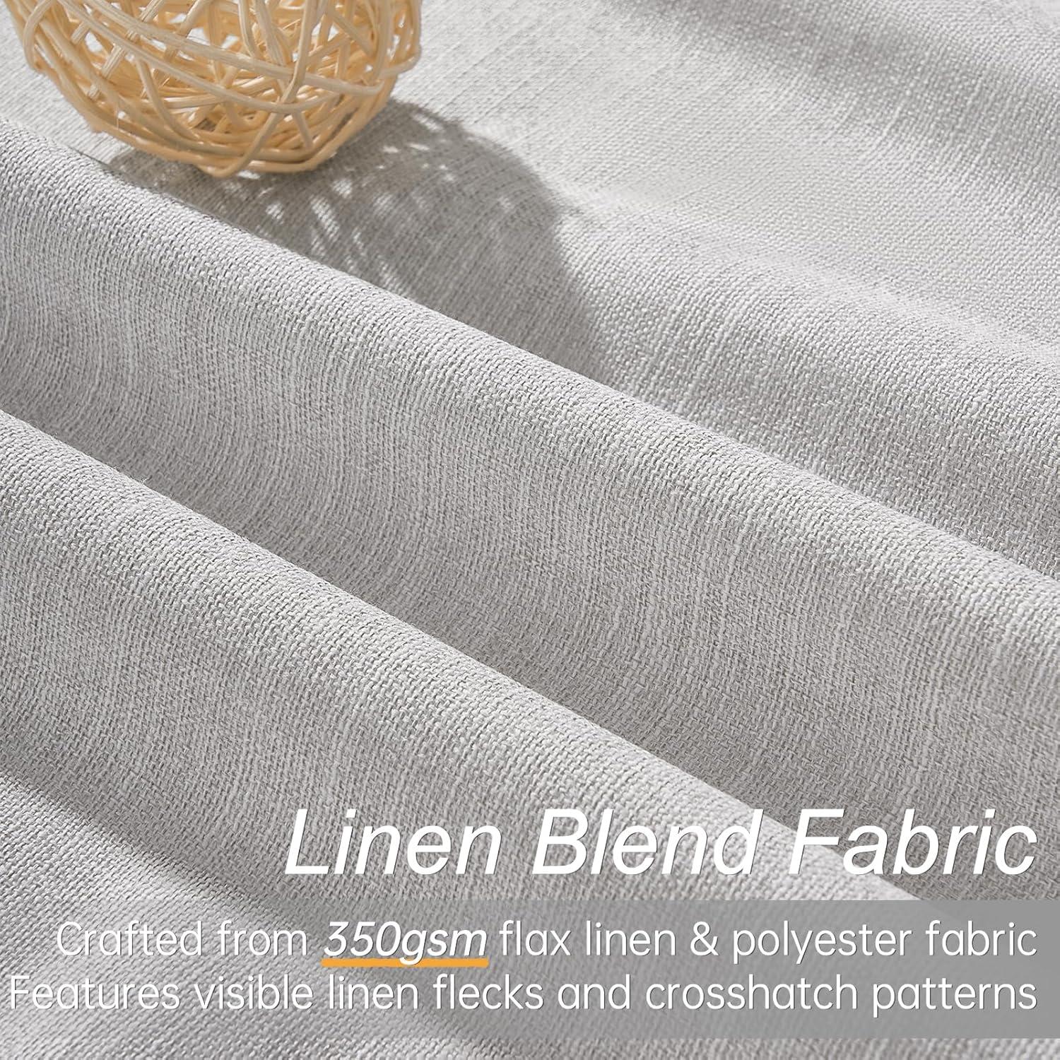 Cortinas Blackout Topfinel 132x274 cm Gris Beige 2 Paneles