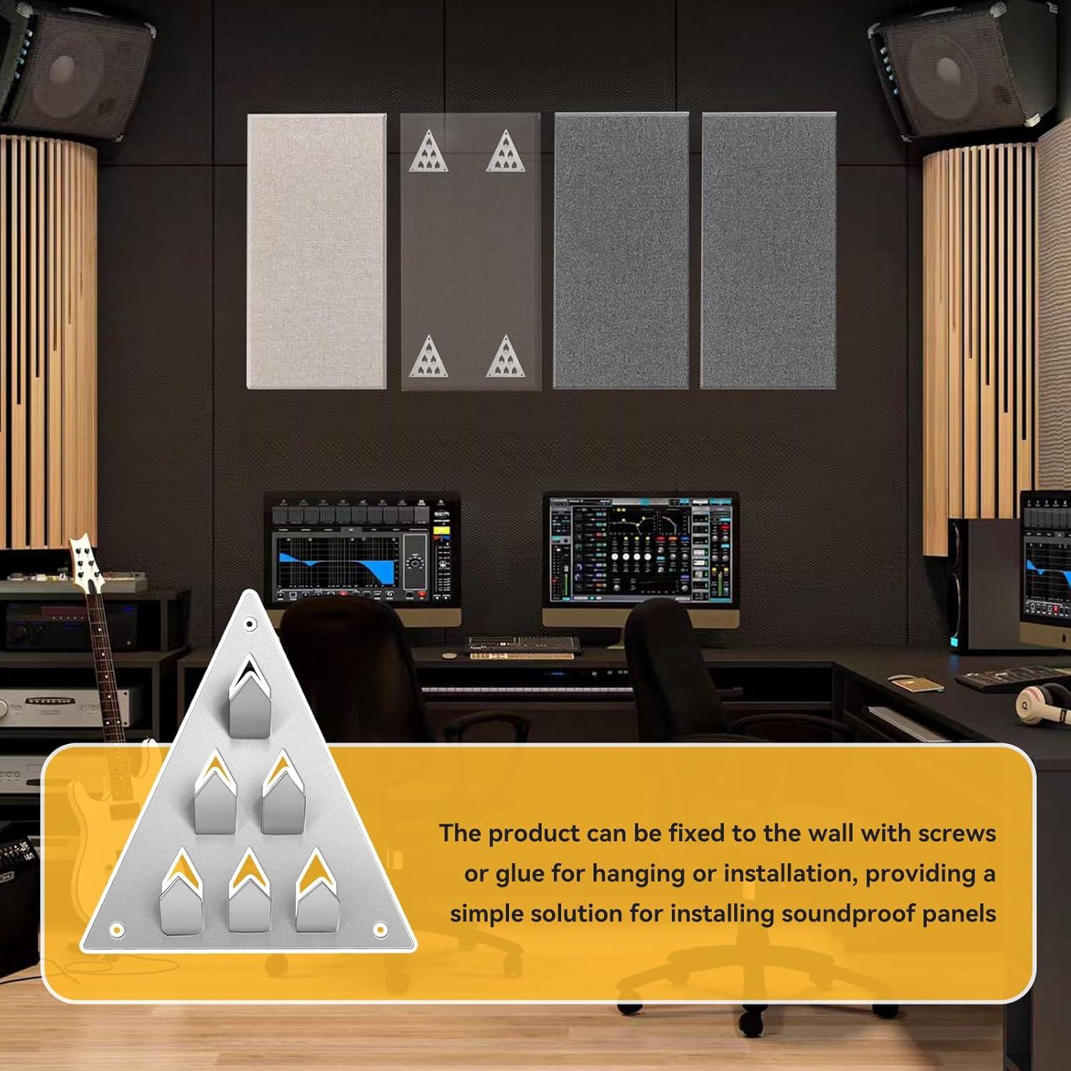 Paquete de 36 Clips de Montaje Acústico SFNSM 11.68x9.91cm