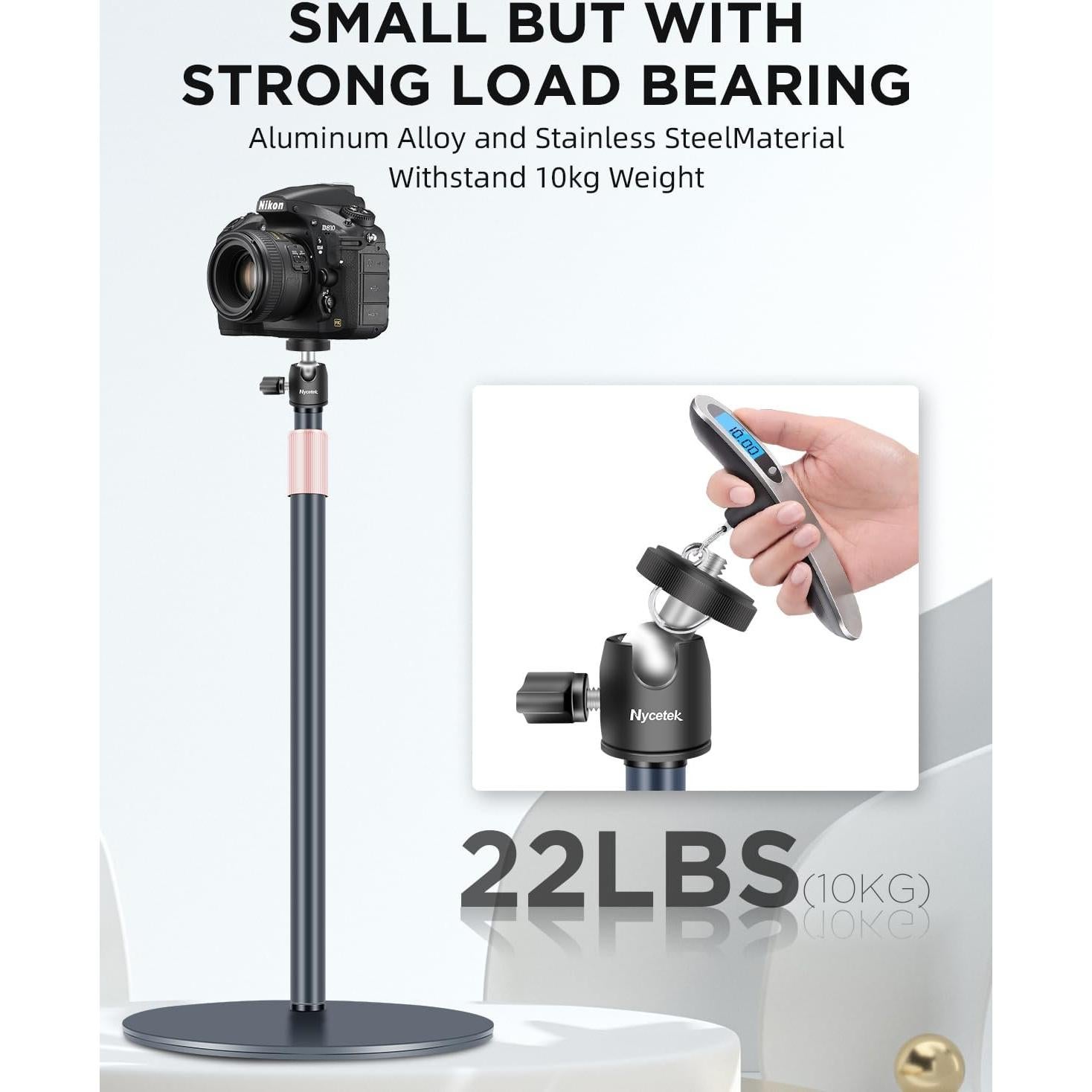 Soporte para Webcam Nycetek Trípode Ajustable 30-60 cm