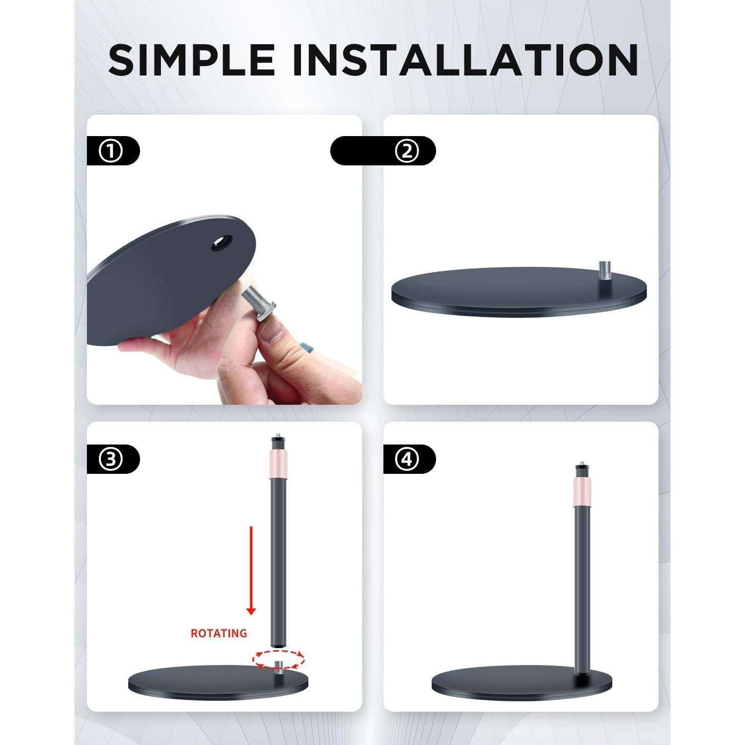 Soporte para Webcam Nycetek Trípode Ajustable 30-60 cm