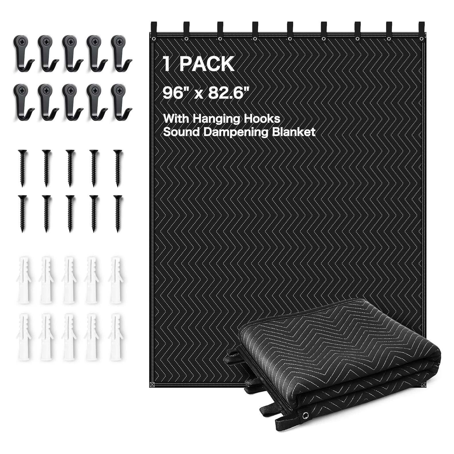 Manta Acústica Aodyow Extra Grande 243.84x203.2 cm Bloqueo de Ruido