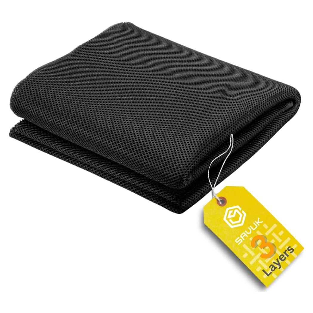 Tela de Parrilla Acústica SAVUK 50.8x149.9 cm Negra Transpirable