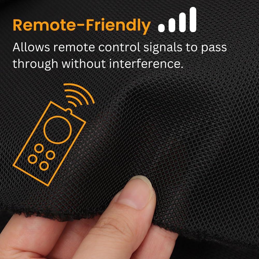 Tela de Parrilla Acústica SAVUK 50.8x149.9 cm Negra Transpirable