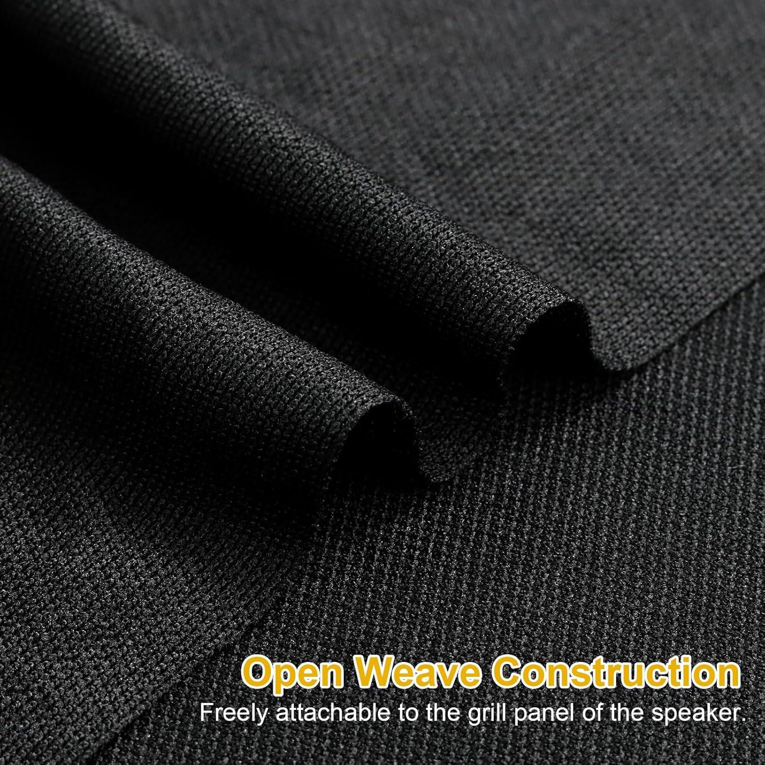 Tela de Rejilla para Altavoces FINDUFA 137x71 cm Negra