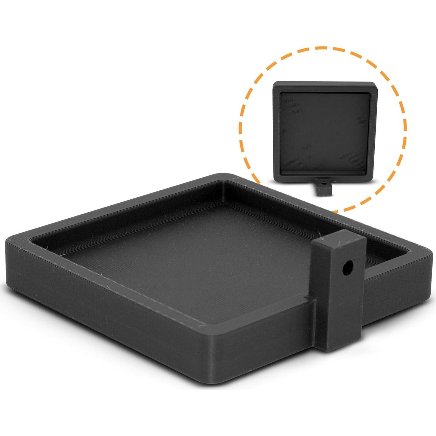 Estante Flotante SplashNColor para Paneles Acústicos - Negro