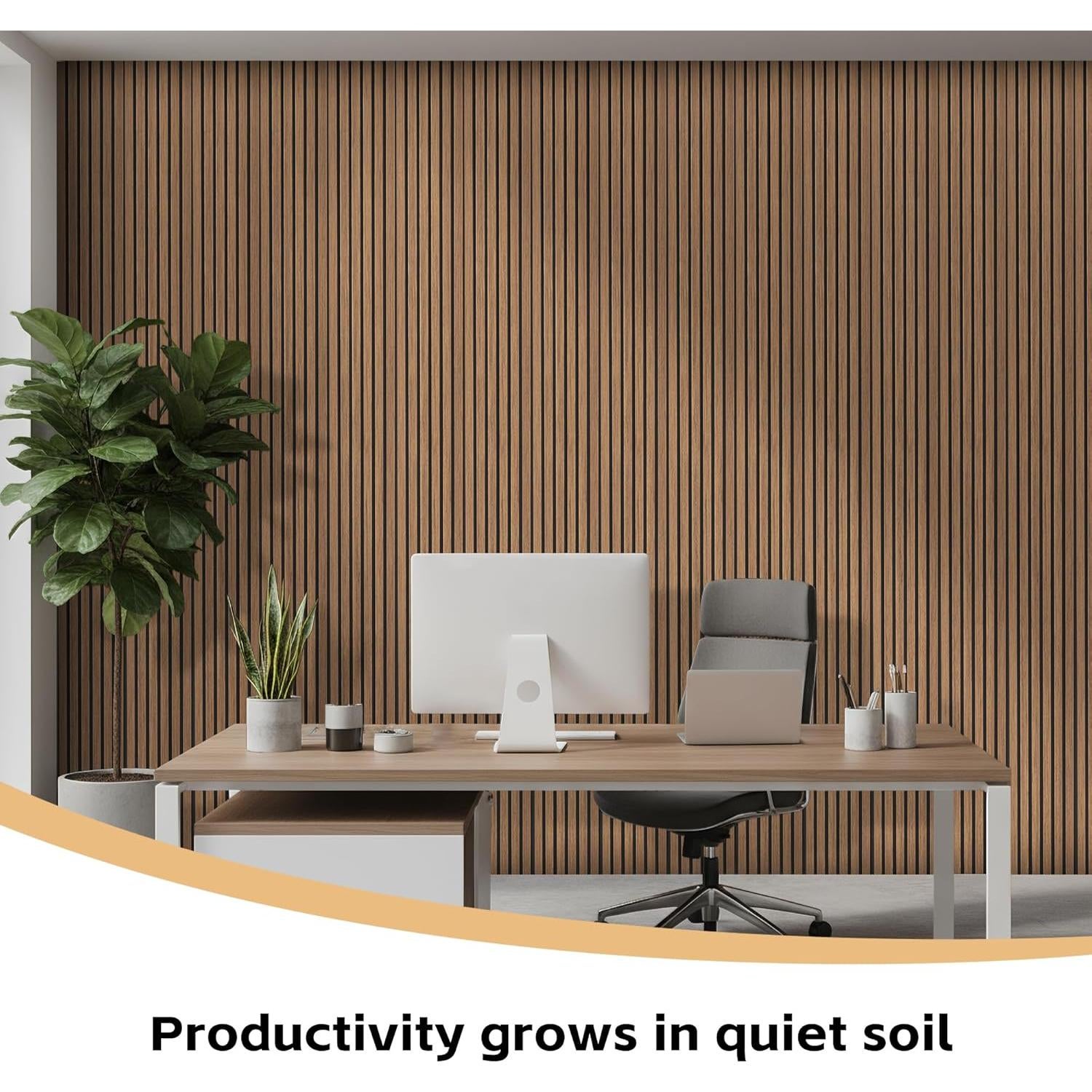 Paneles Acústicos de Madera Nuez - 4 Piezas 270 x 28 cm