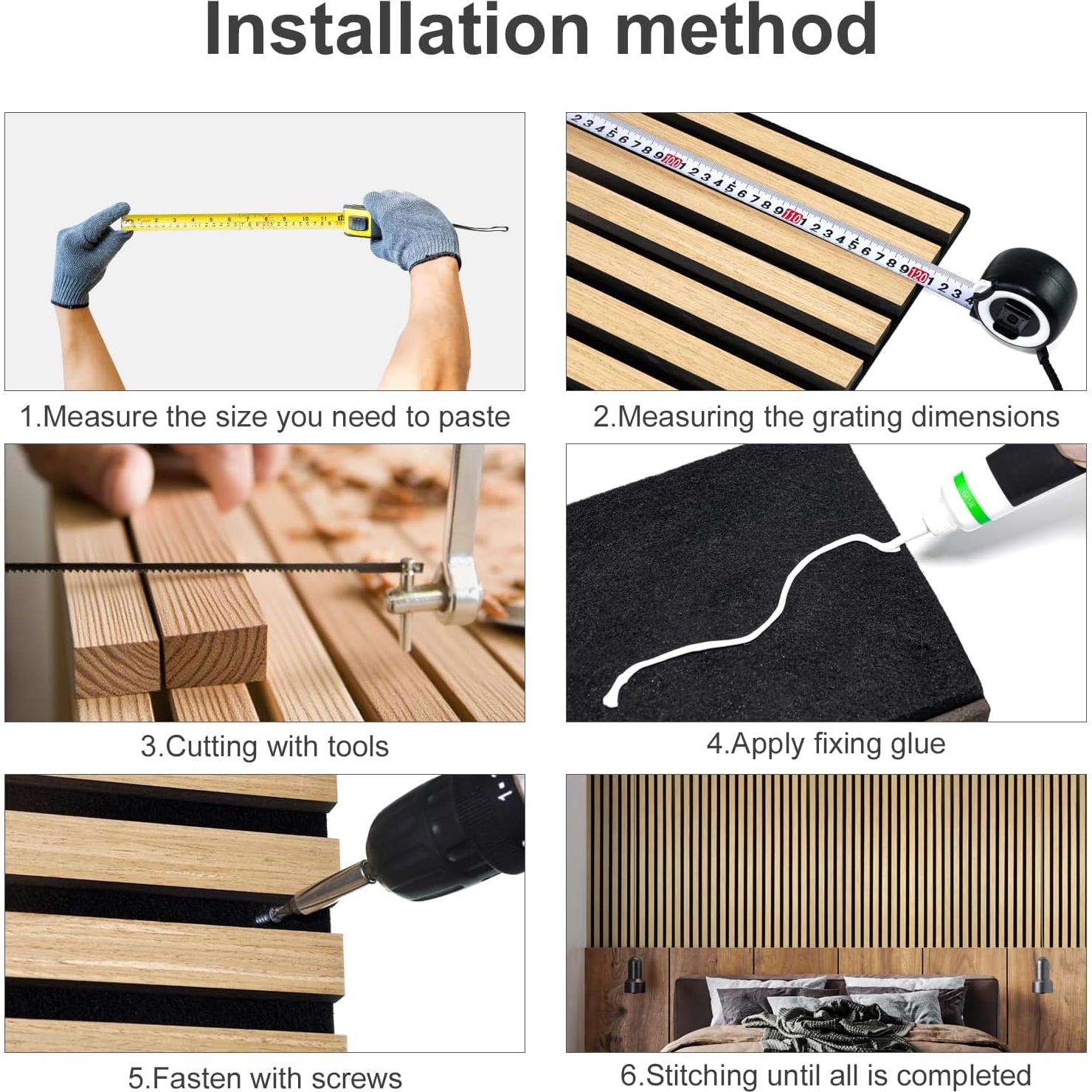 Paneles Acústicos de Madera Roble 2 Piezas 120x60 cm