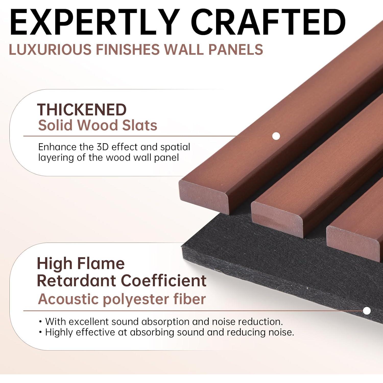 Paneles Acústicos de Madera Sólida Navrex 120x60 cm - Absorbentes