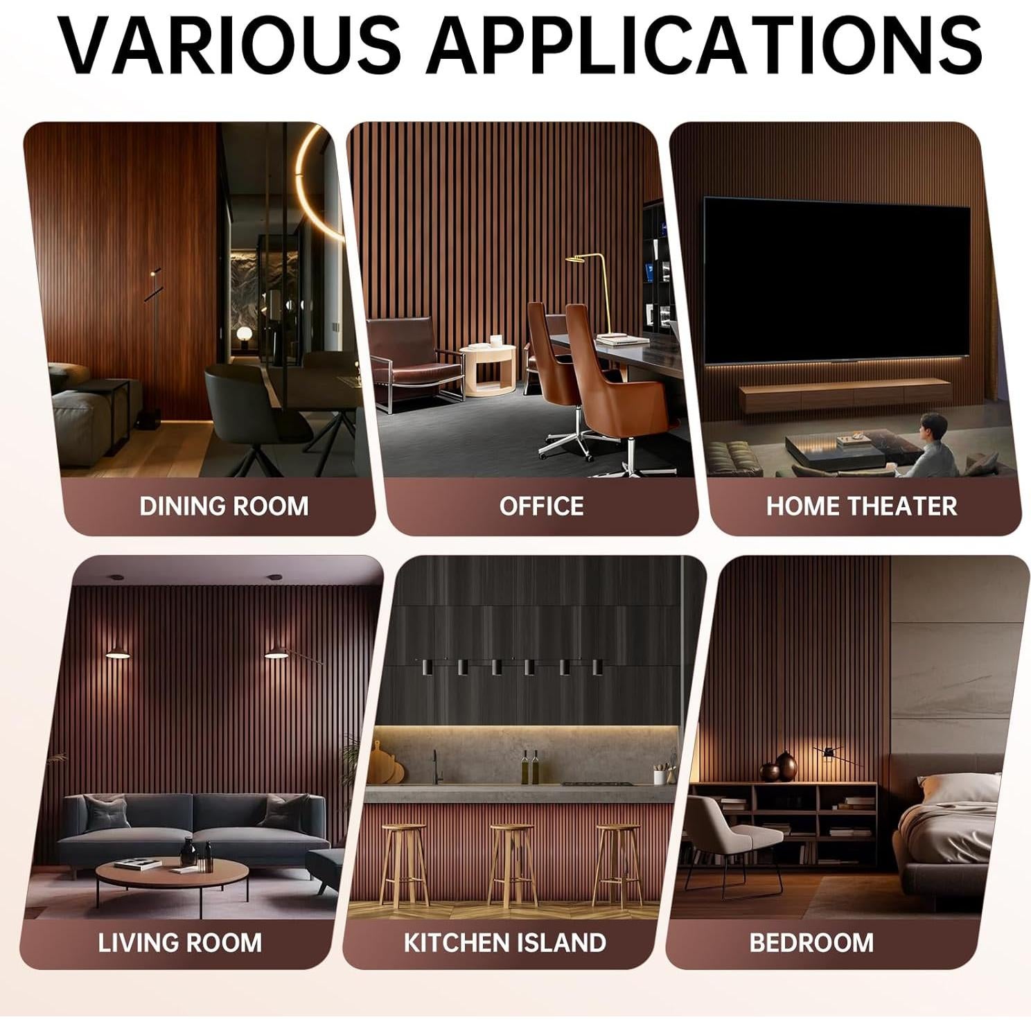 Paneles Acústicos de Madera Sólida Navrex 120x60 cm - Absorbentes