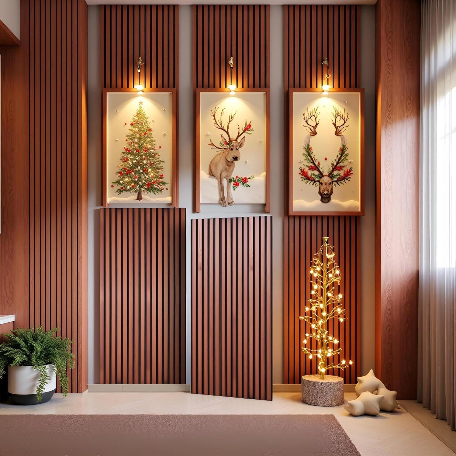 Paneles Acústicos de Madera Sólida Navrex 120x60 cm - Absorbentes