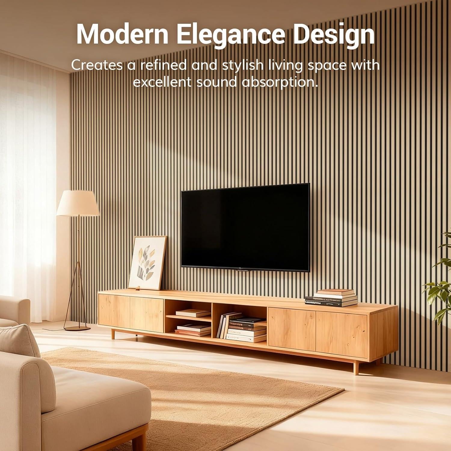 Paneles Acústicos de Madera TONOR 4 PCS Roble 120x60 cm