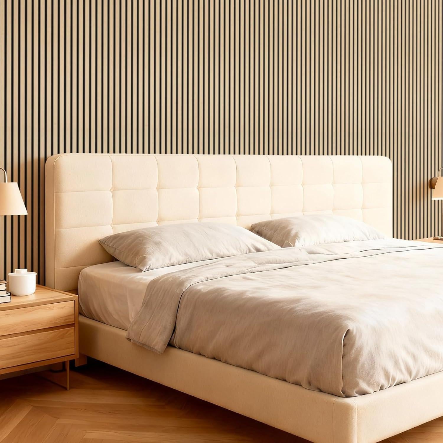 Paneles Acústicos de Madera TONOR 4 PCS Roble 120x60 cm