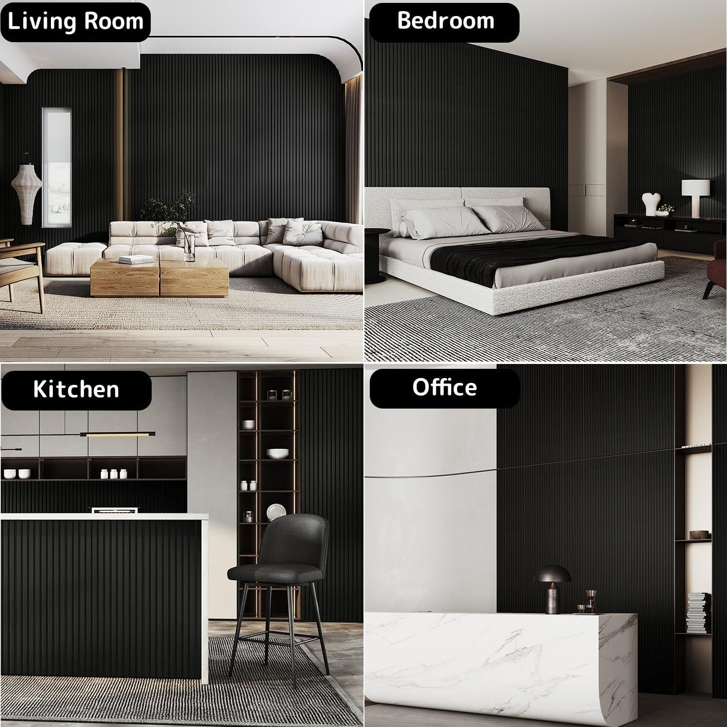 Paneles Acústicos de Madera Maciza Sunny Heart 2 Piezas 237.5x32cm