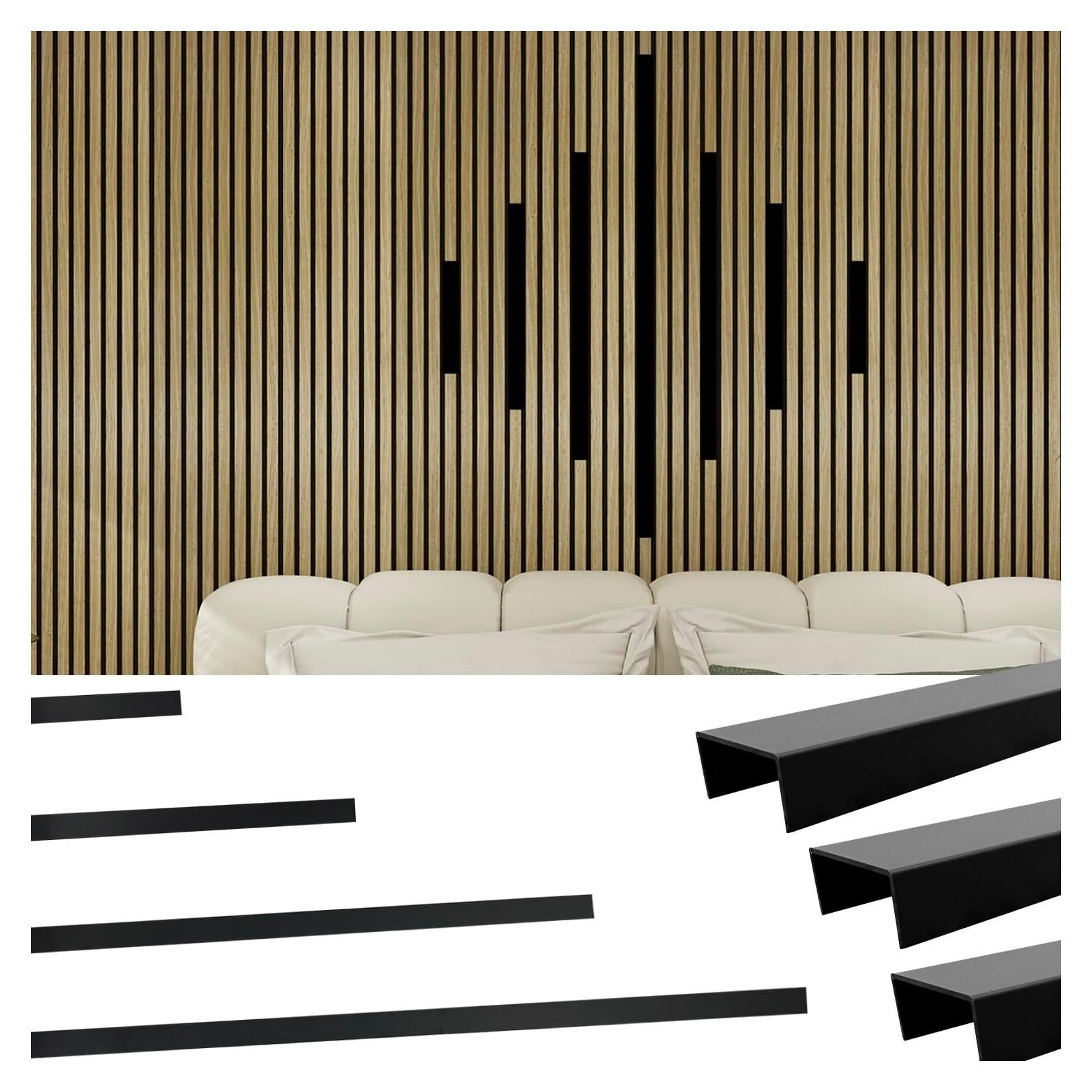 7 Tiras de Aluminio para Paneles Acústicos TRAIN2 ART 50.8 cm