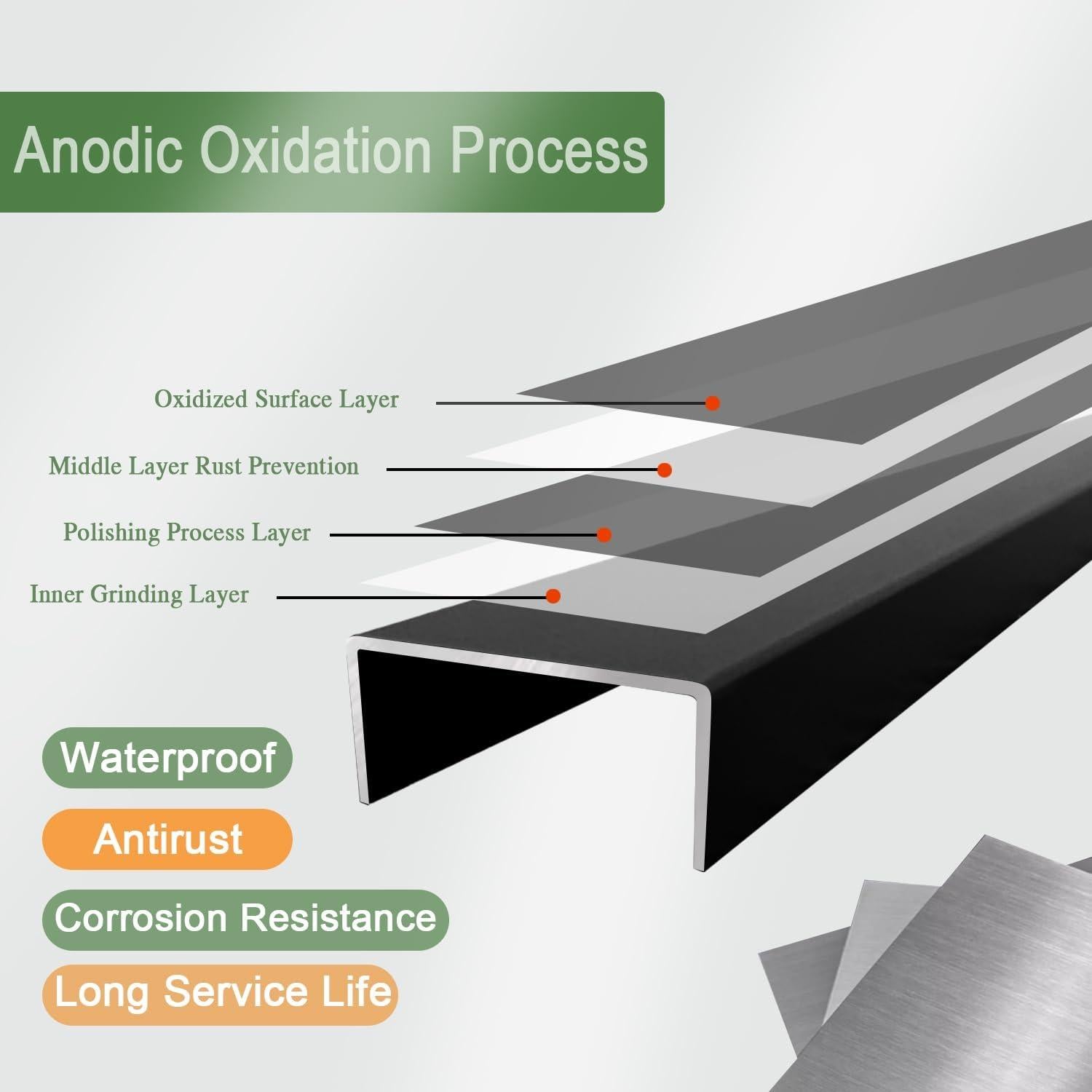 7 Tiras de Aluminio para Paneles Acústicos TRAIN2 ART 50.8 cm