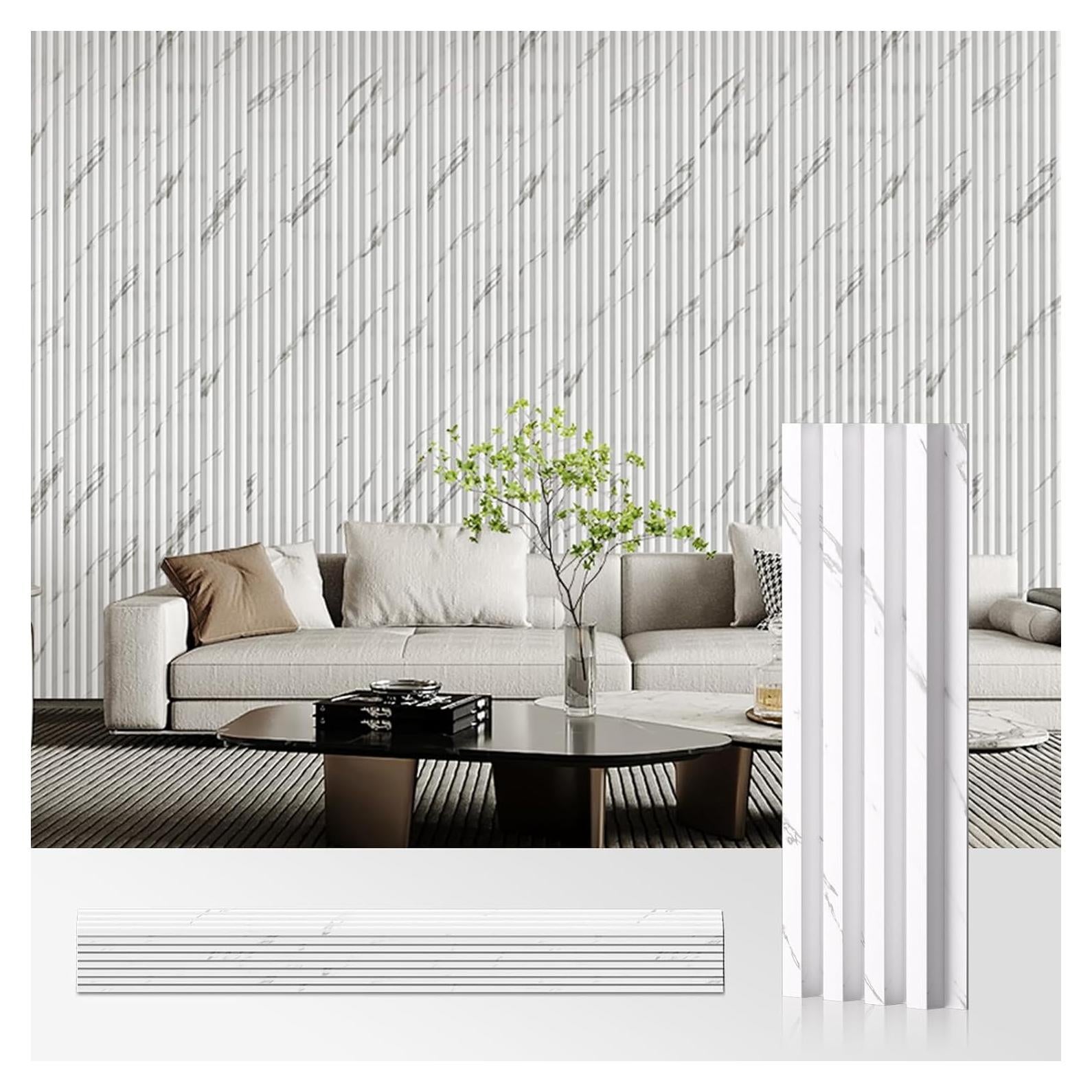 Paneles Acústicos de Pared WPC OUZUGIE 114x15.24cm Paquete de 8