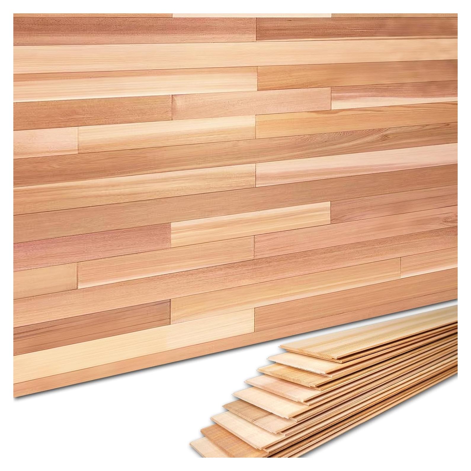 Paneles de Pared de Cedro Rojo Baoyeewood 0.98 m²