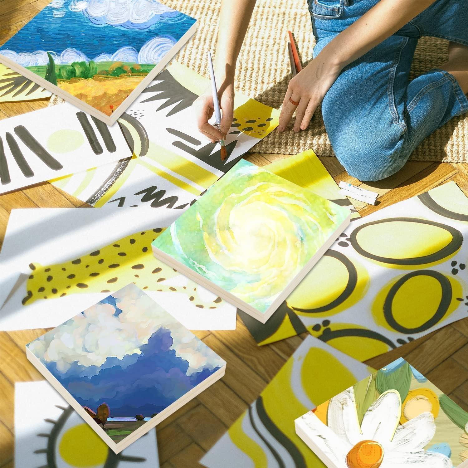 Paquete de 10 Tableros de Madera FSWCCK 15.24x15.24 cm