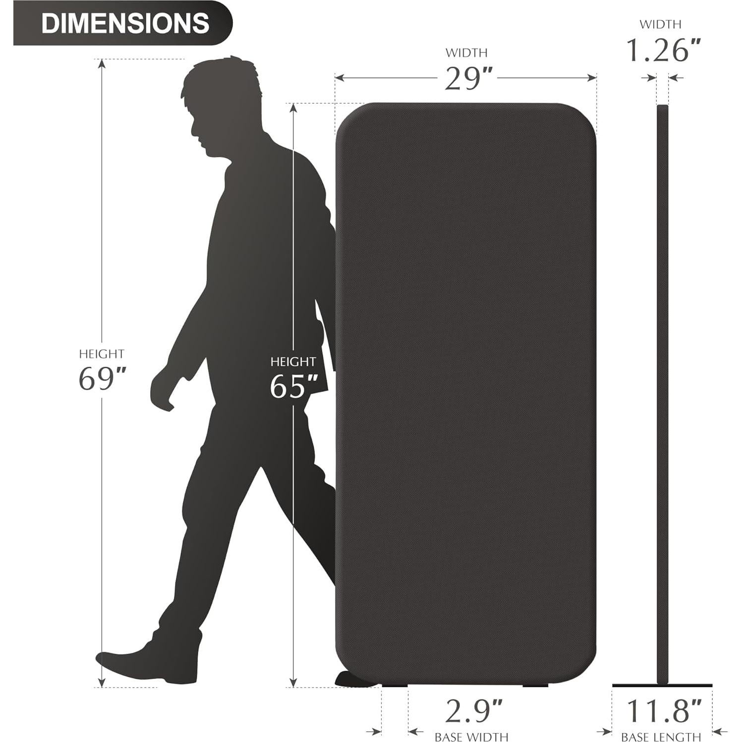 Divisor de Privacidad DECOLAB 73.66x165.1cm Hierro Moderno