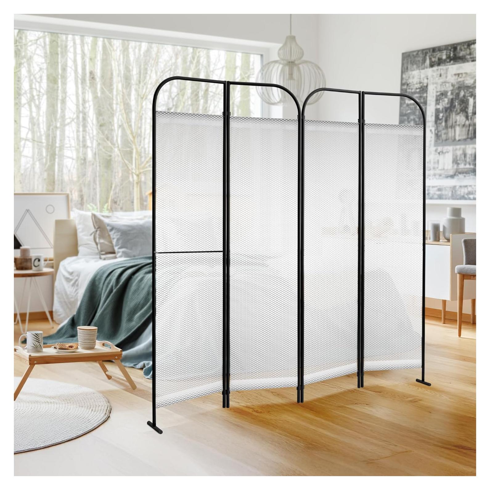 Divisor de Habitaciones DECOLAB 4 Paneles Ajustable 172.7x180.3 cm