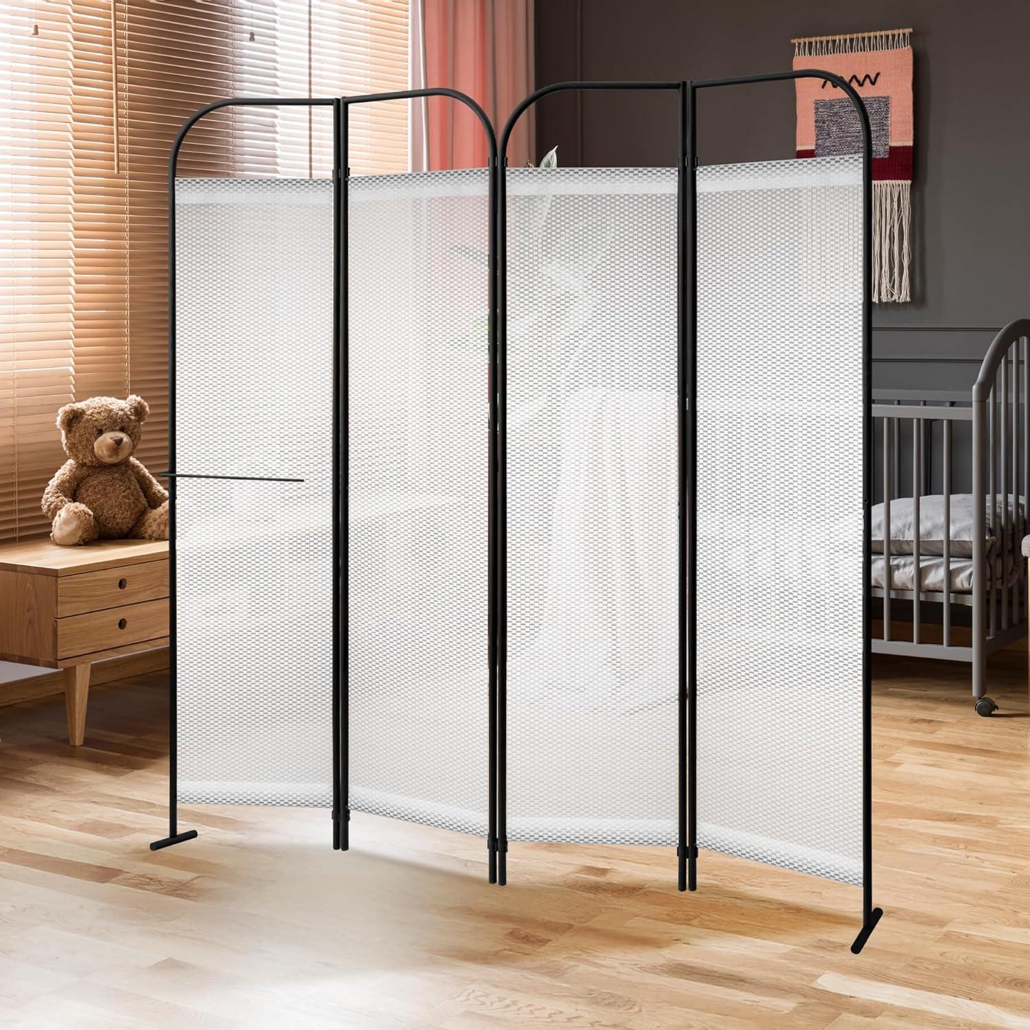 Divisor de Habitaciones DECOLAB 4 Paneles Ajustable 172.7x180.3 cm