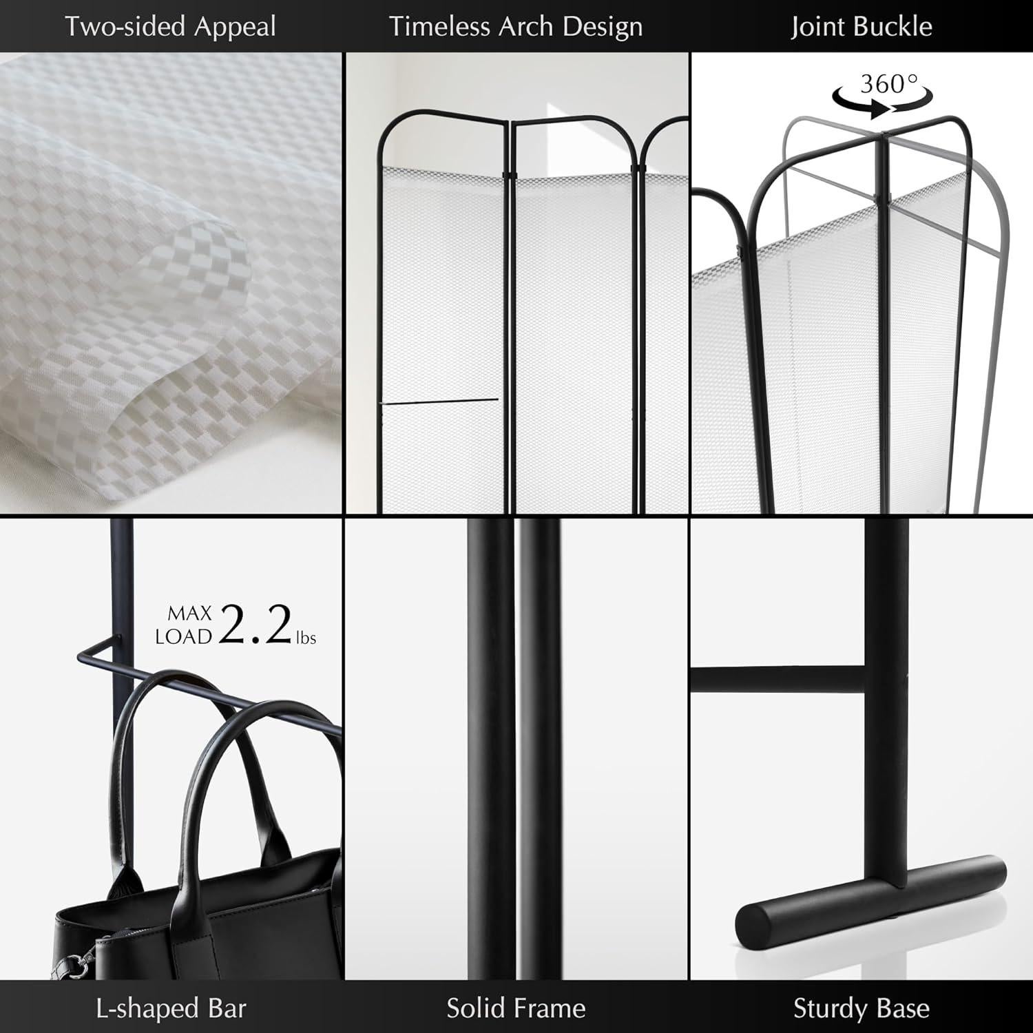 Divisor de Habitaciones DECOLAB 4 Paneles Ajustable 172.7x180.3 cm