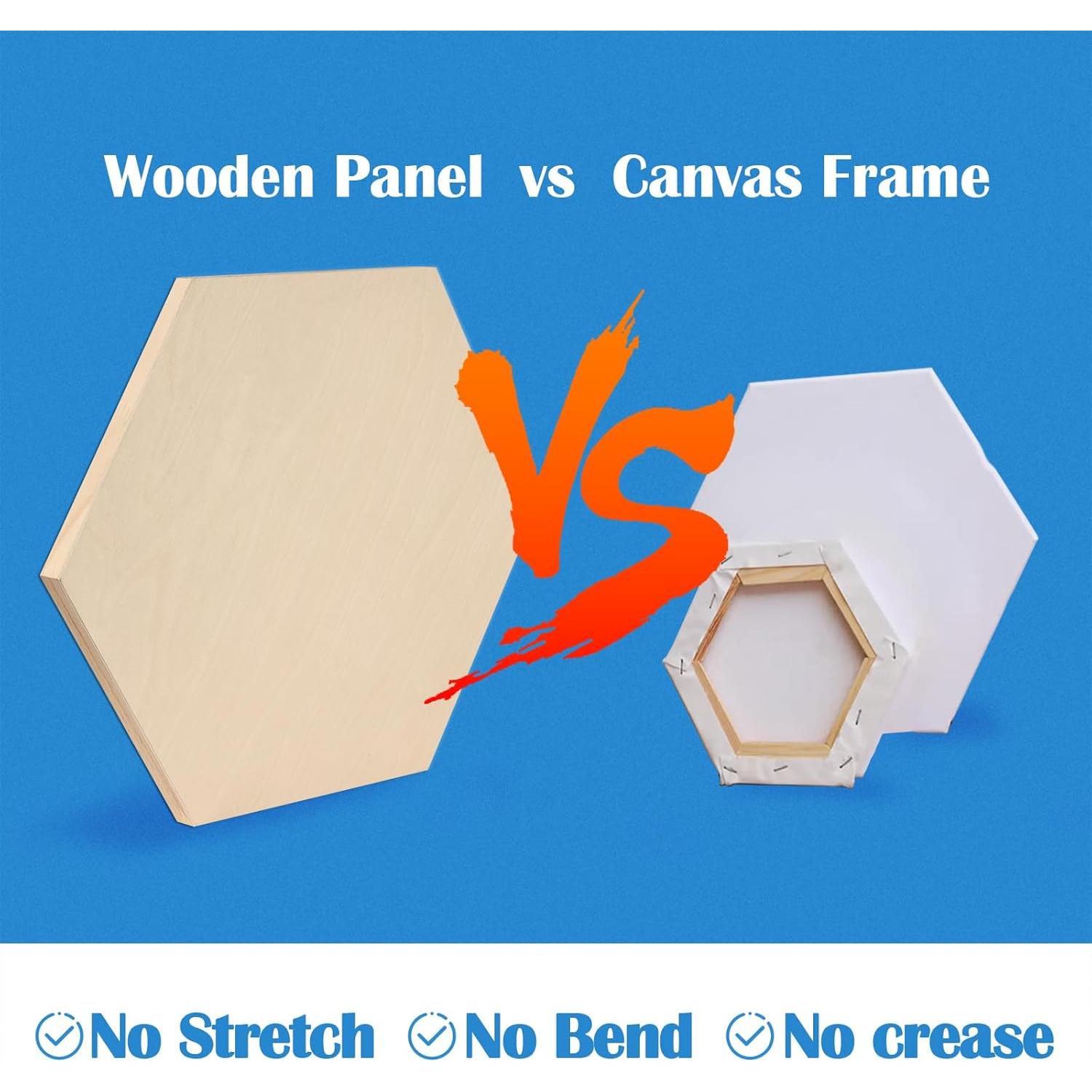 Kit de Tableros Hexagonales de Madera Falling in Art - 3 Piezas