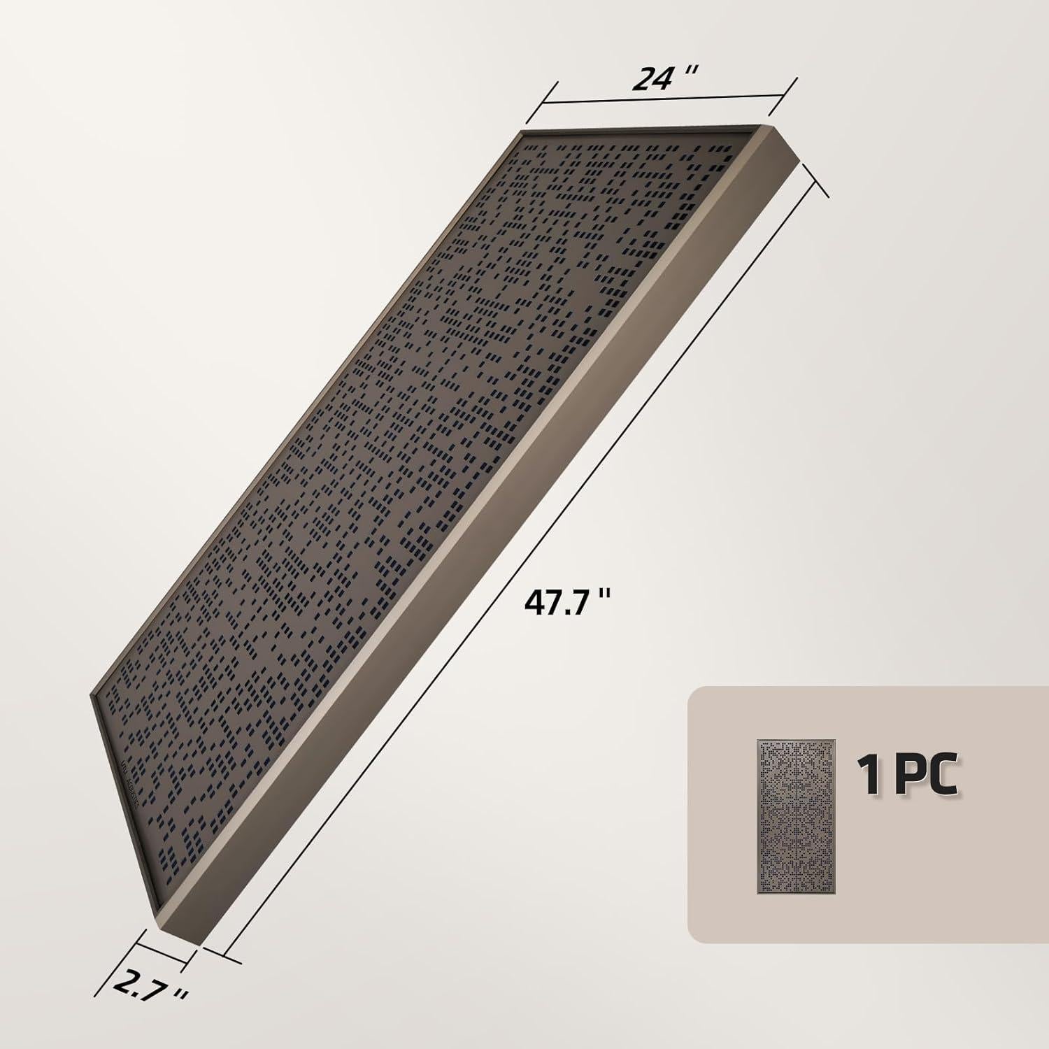 Panel Acústico UMIACOUSTICS Helmholtz 121x61 cm Oro-Marino