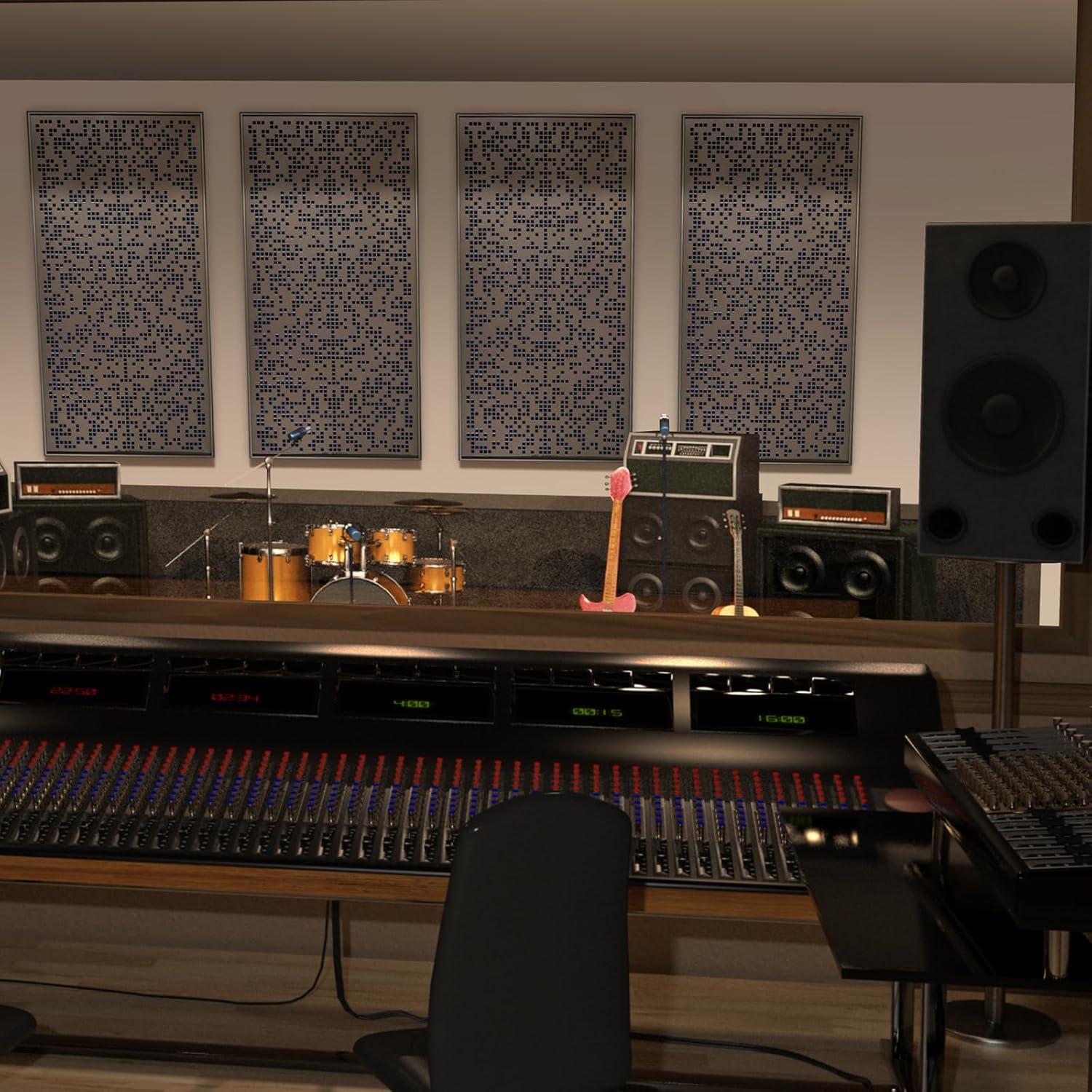 Panel Acústico UMIACOUSTICS Helmholtz 121x61 cm Oro-Marino