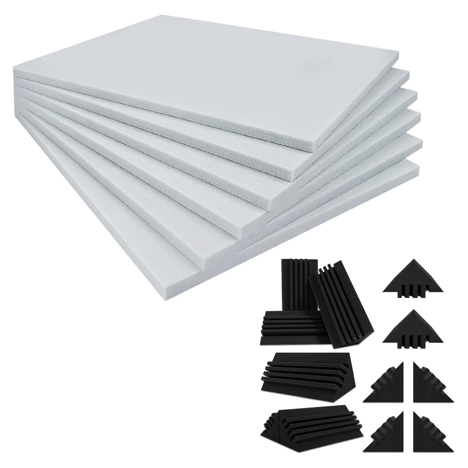 Panel Acústico TroyStudio 6 Pcs 40.6x30.5 cm + 12 Trampas Graves