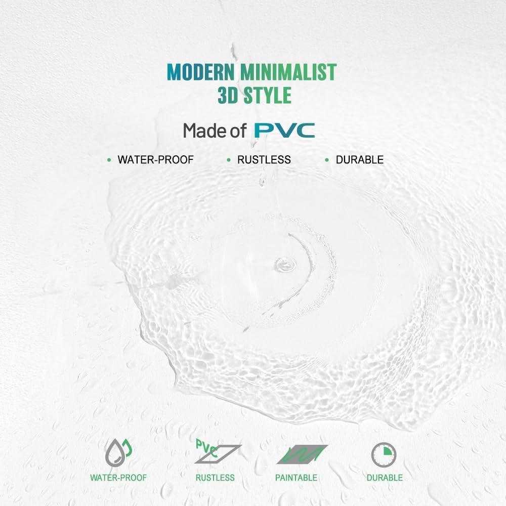 Azulejos de Techo Gigrwiin 60x120cm PVC Impermeables - Paquete de 10