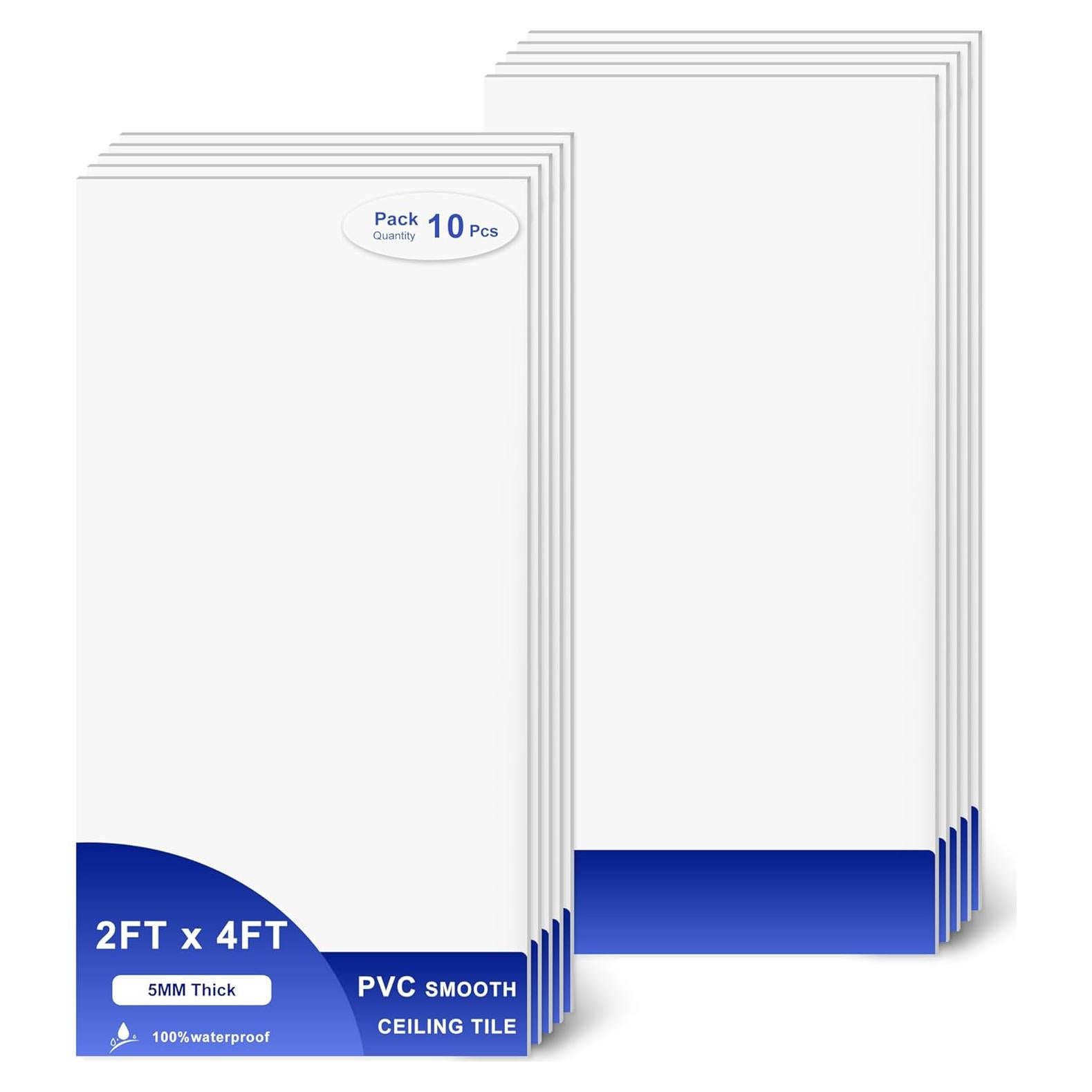 Azulejos de Techo PVC IMXPW 60x120cm Impermeables 10 Unidades