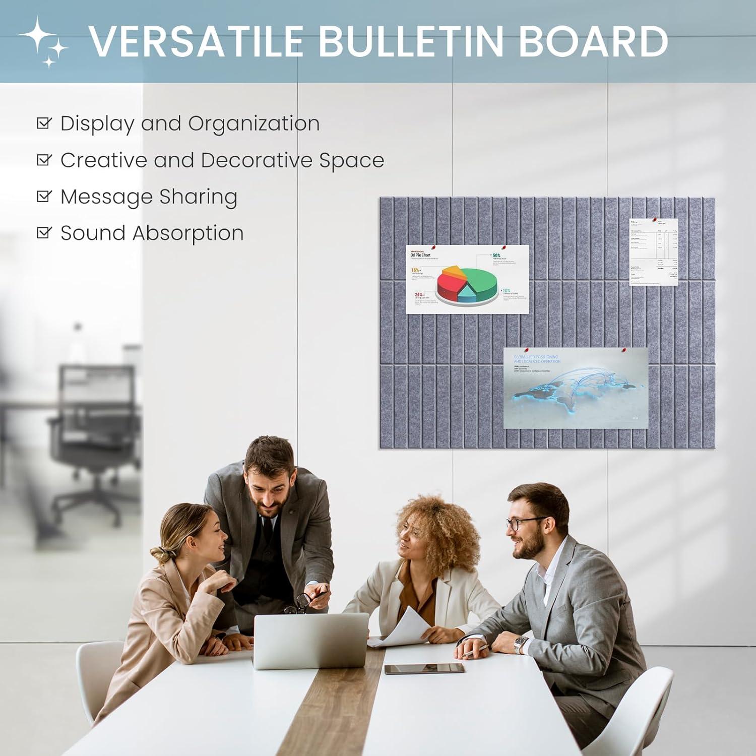 Tablero de Fieltro Grande Kciplab 121.92x91.44cm 12 Paneles