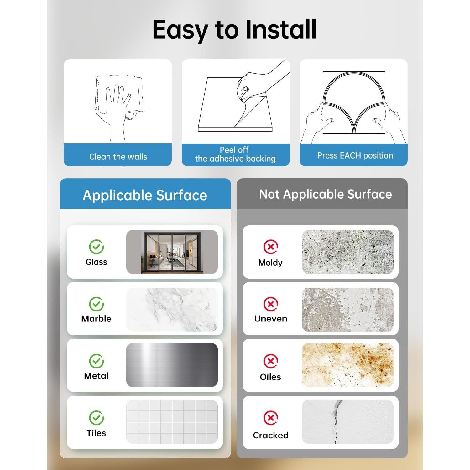 Paquete de 12 Paneles Acústicos Autoadhesivos Soundsbay 30.48cm