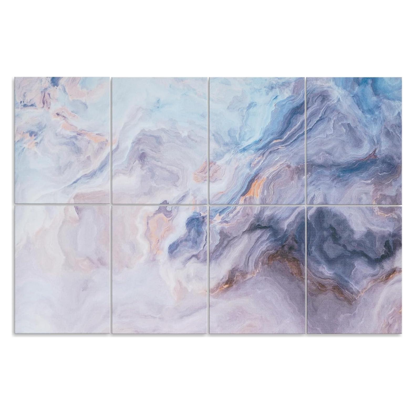 Paquete de 8 Paneles Acústicos QUEENLINK 30x40 cm Azul Silencio