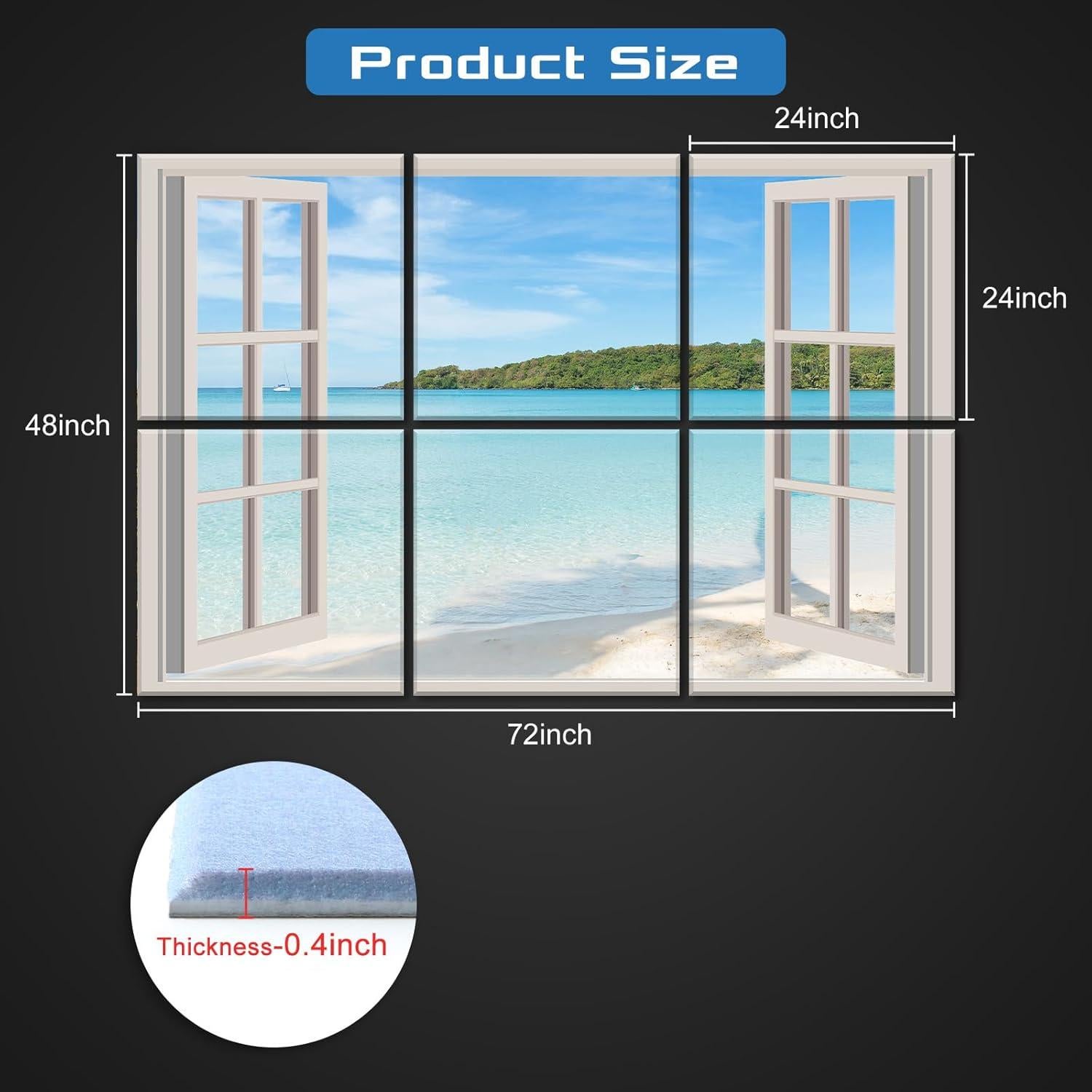 Paquete de 6 Paneles Acústicos BILUOS 183x122 cm Decorativos