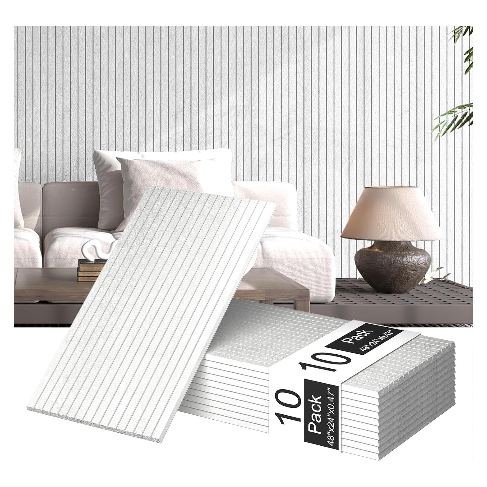 Paquete de 10 Paneles Acústicos Autoadhesivos MAGICUBETIC 121.9x60.9 cm