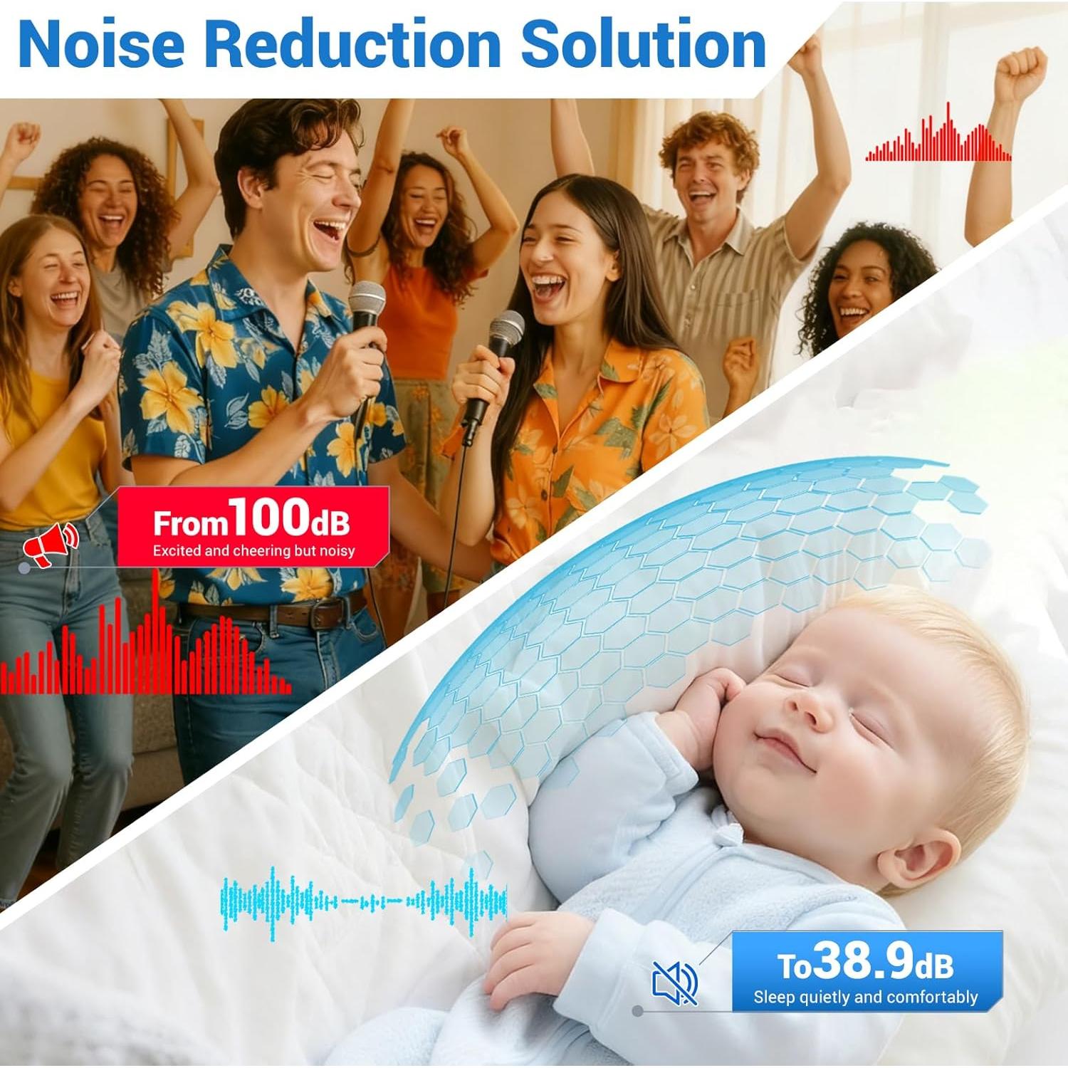 Paquete de 10 Paneles Acústicos Autoadhesivos MAGICUBETIC 121.9x60.9 cm